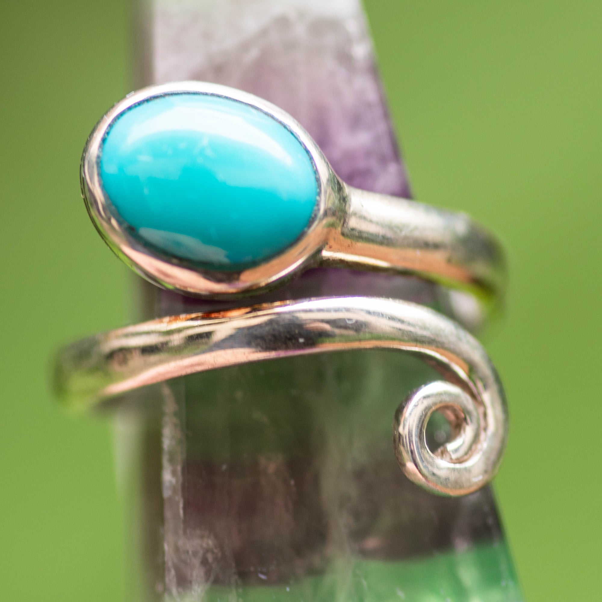Turquoise Wrap Adjustable Ring