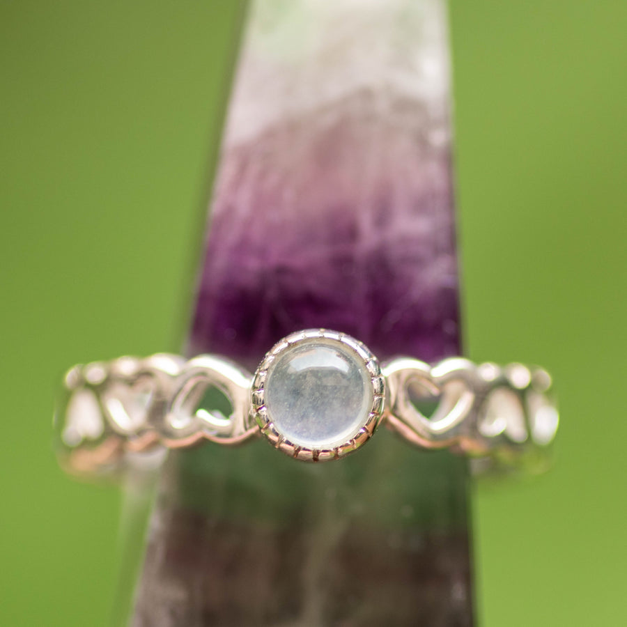 Aquamarine Heart Band