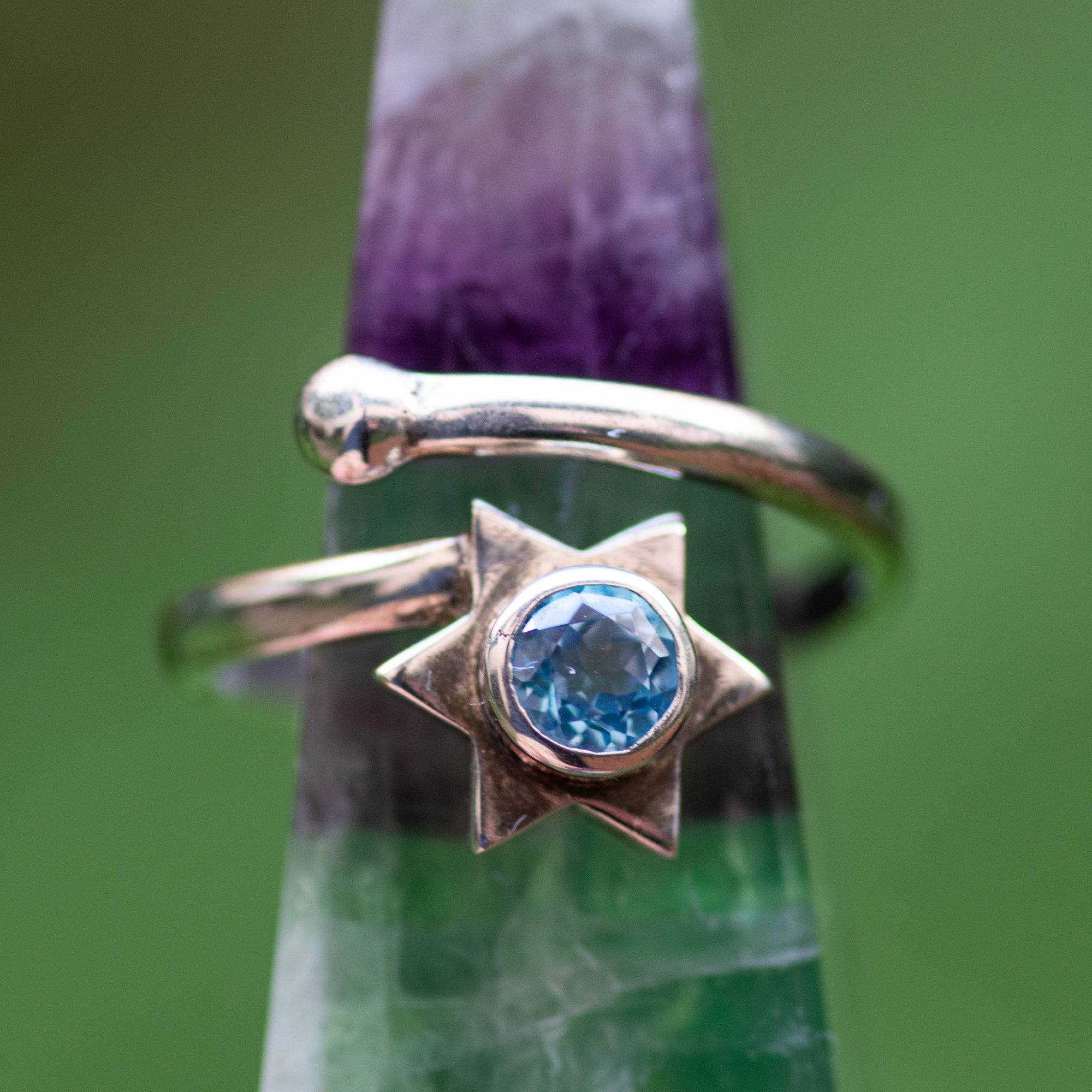 Blue Topaz Wrap Ring