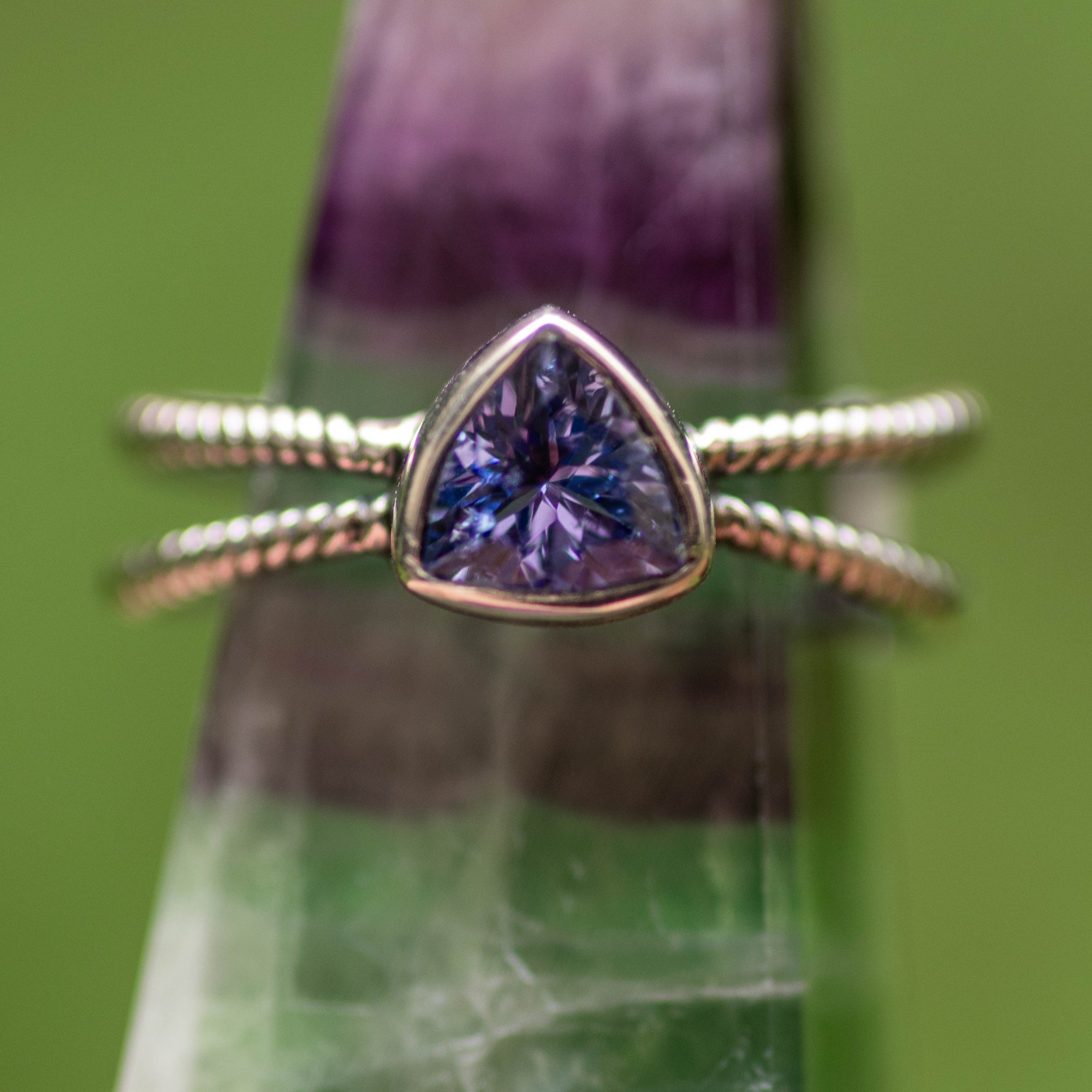 Trillion Tanzanite Ring
