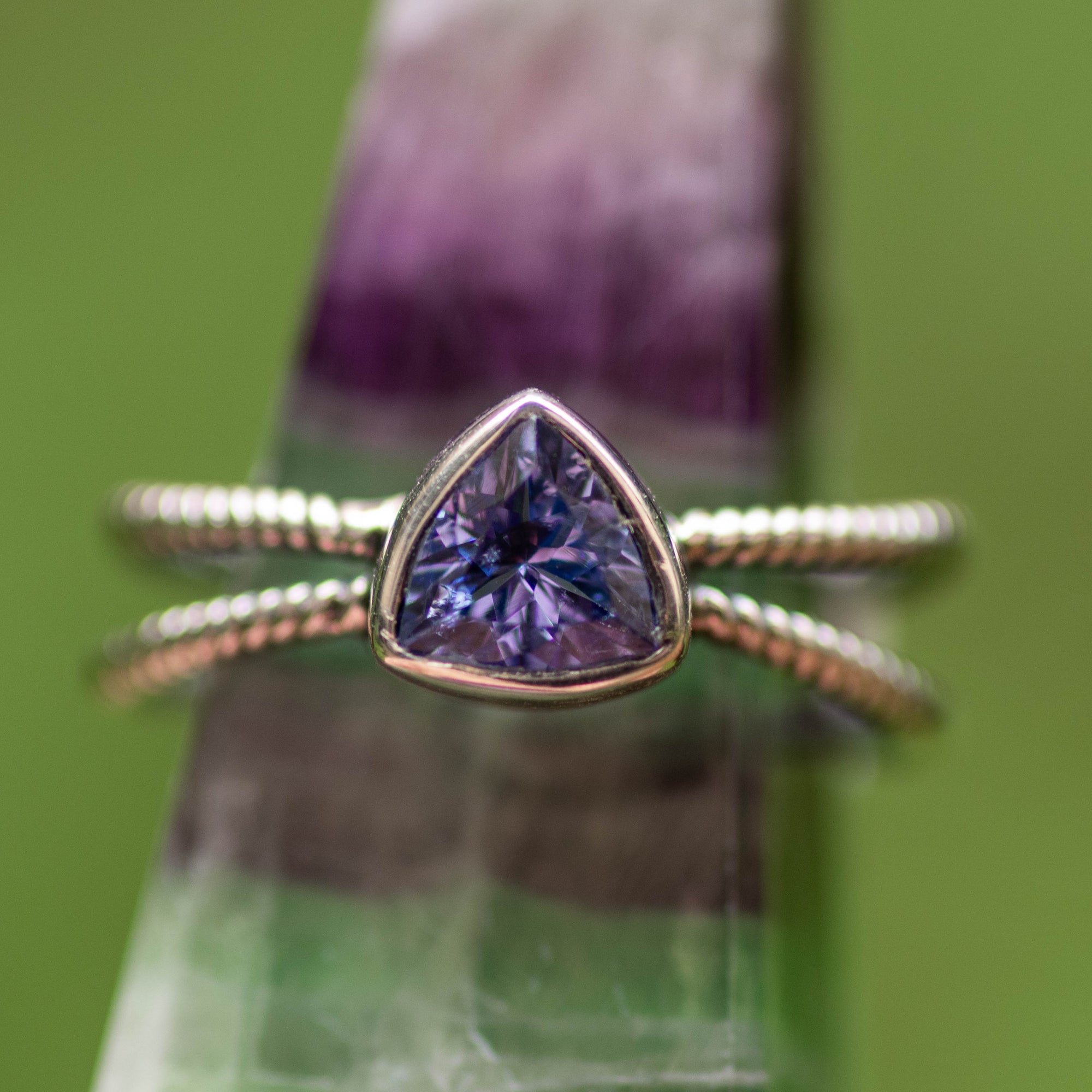 Trillion Tanzanite Ring