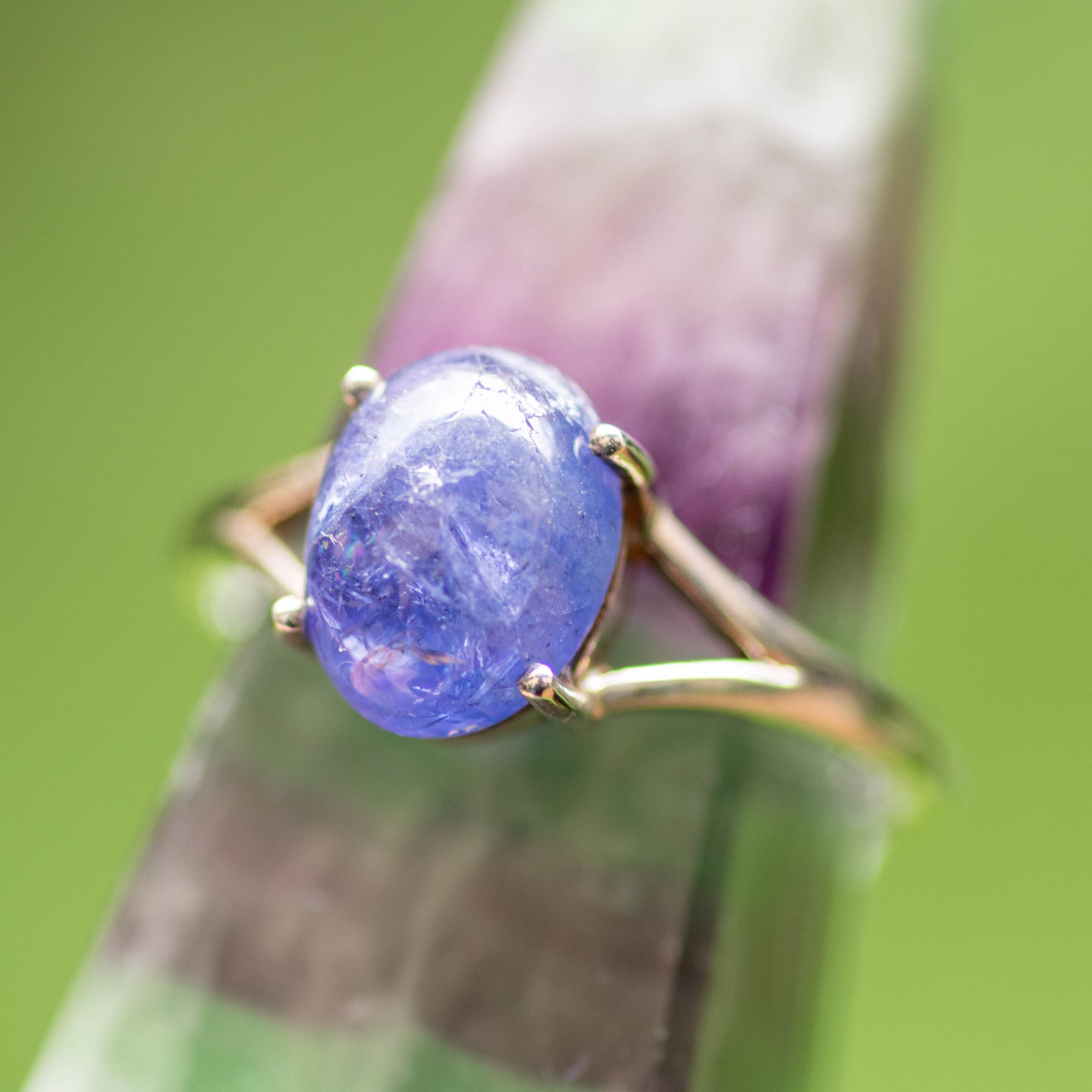 Prong-Set Tanzanite Ring