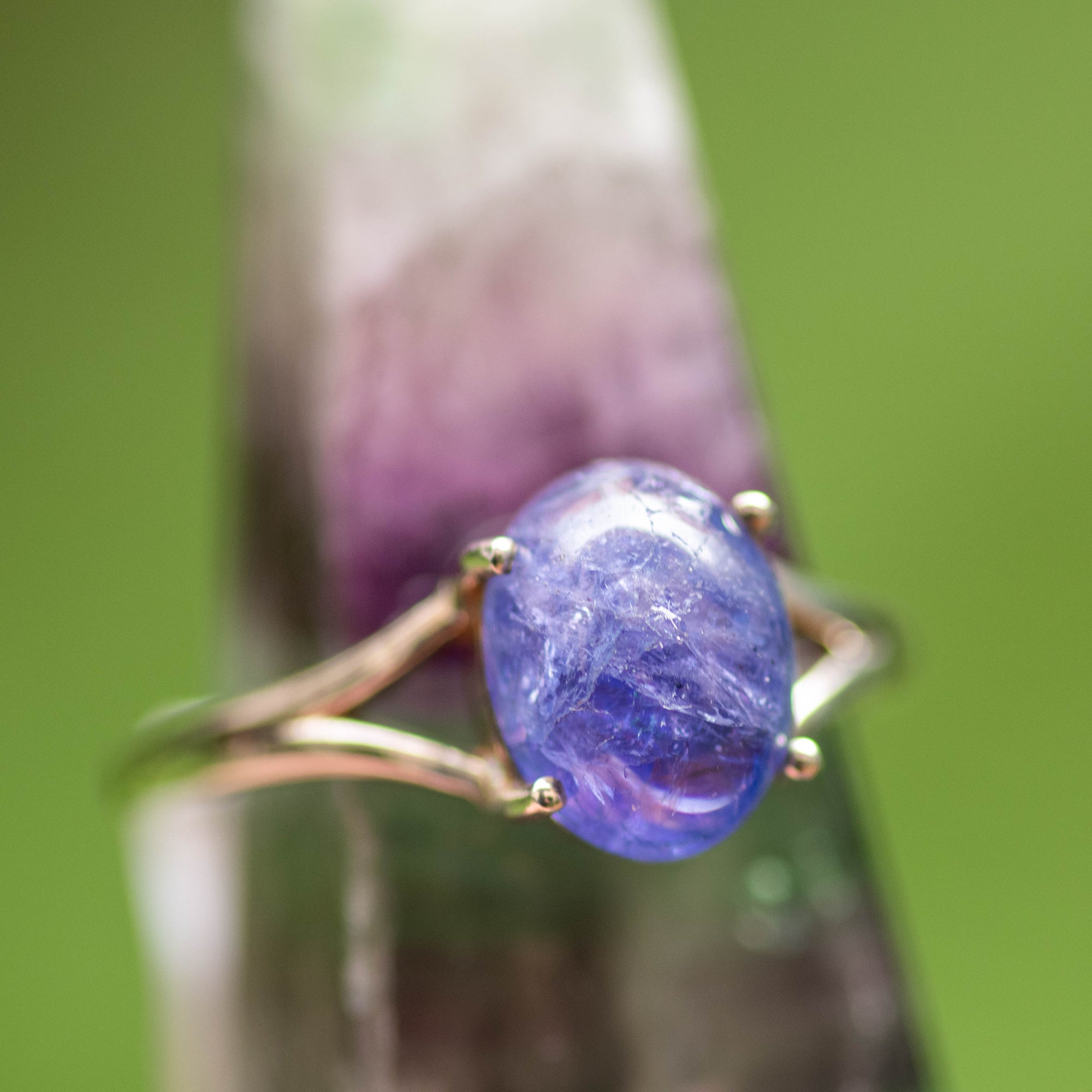 Prong-Set Tanzanite Ring