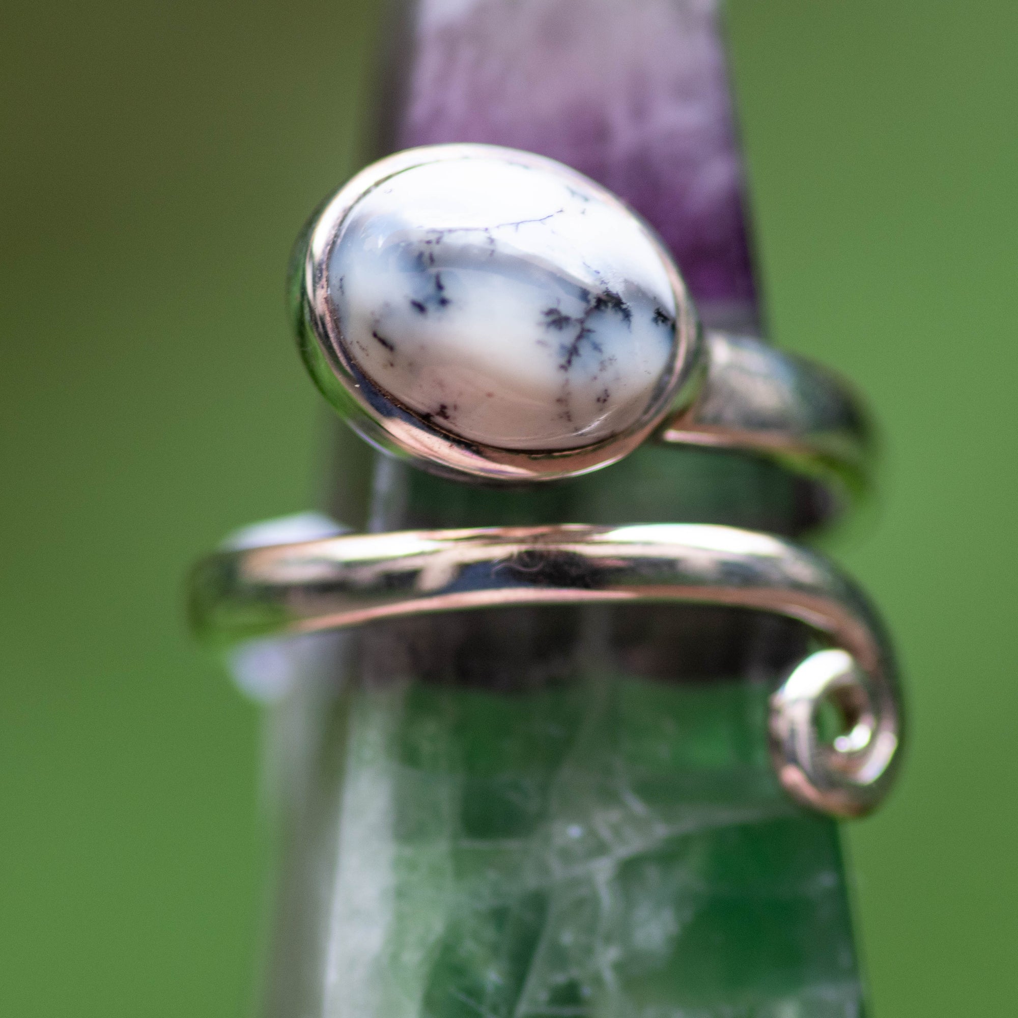 Dendritic Agate Ring