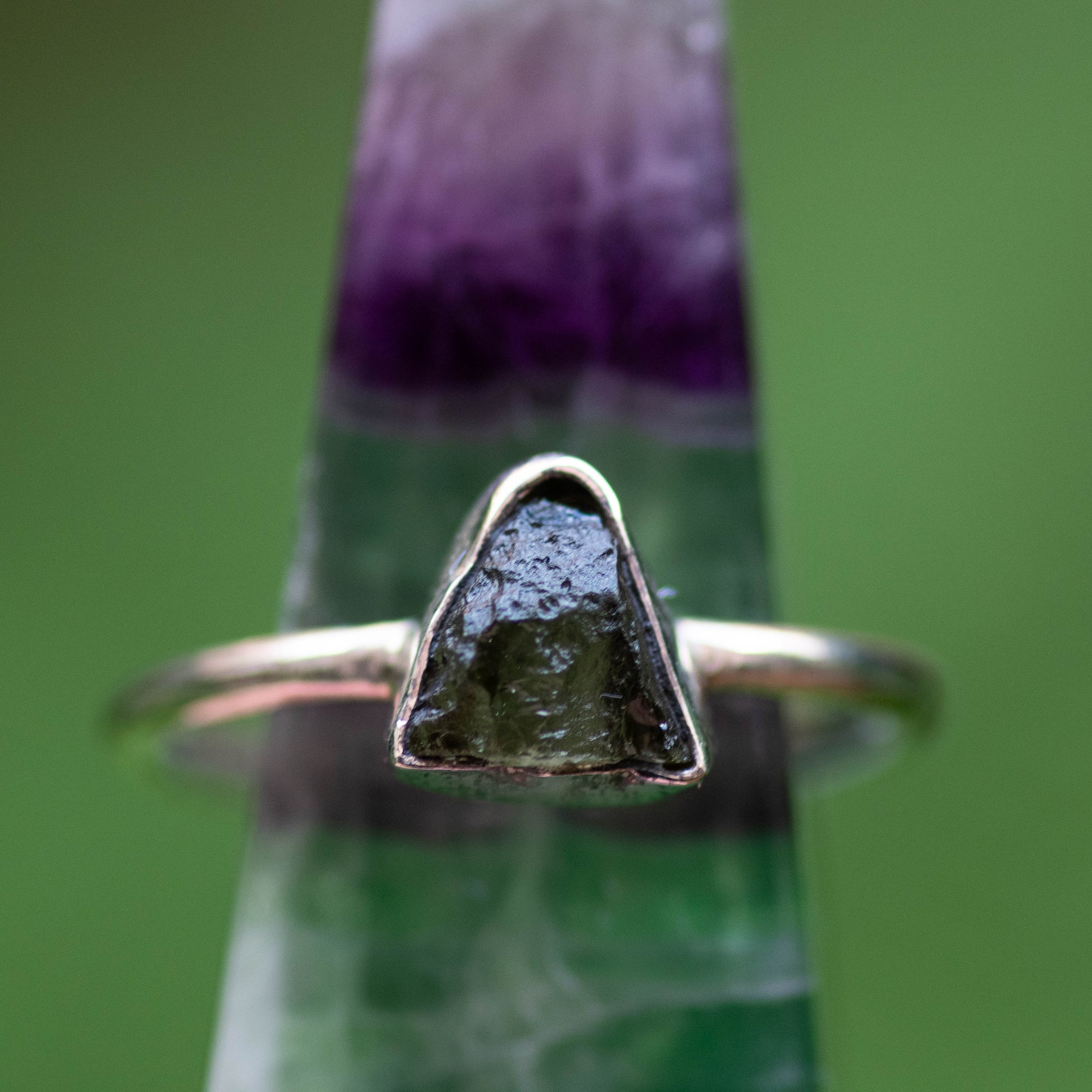 Moldavite Ring