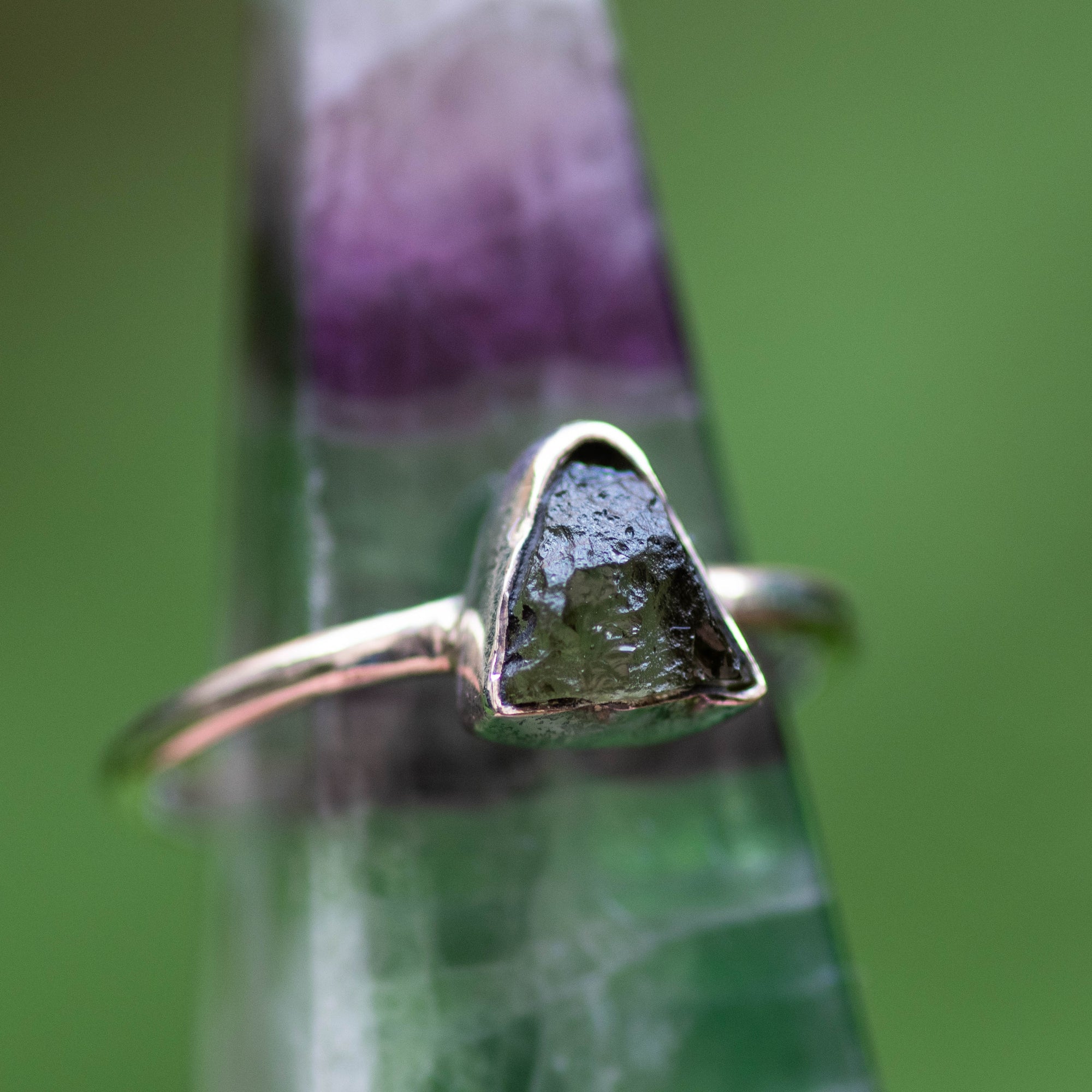 Moldavite Ring