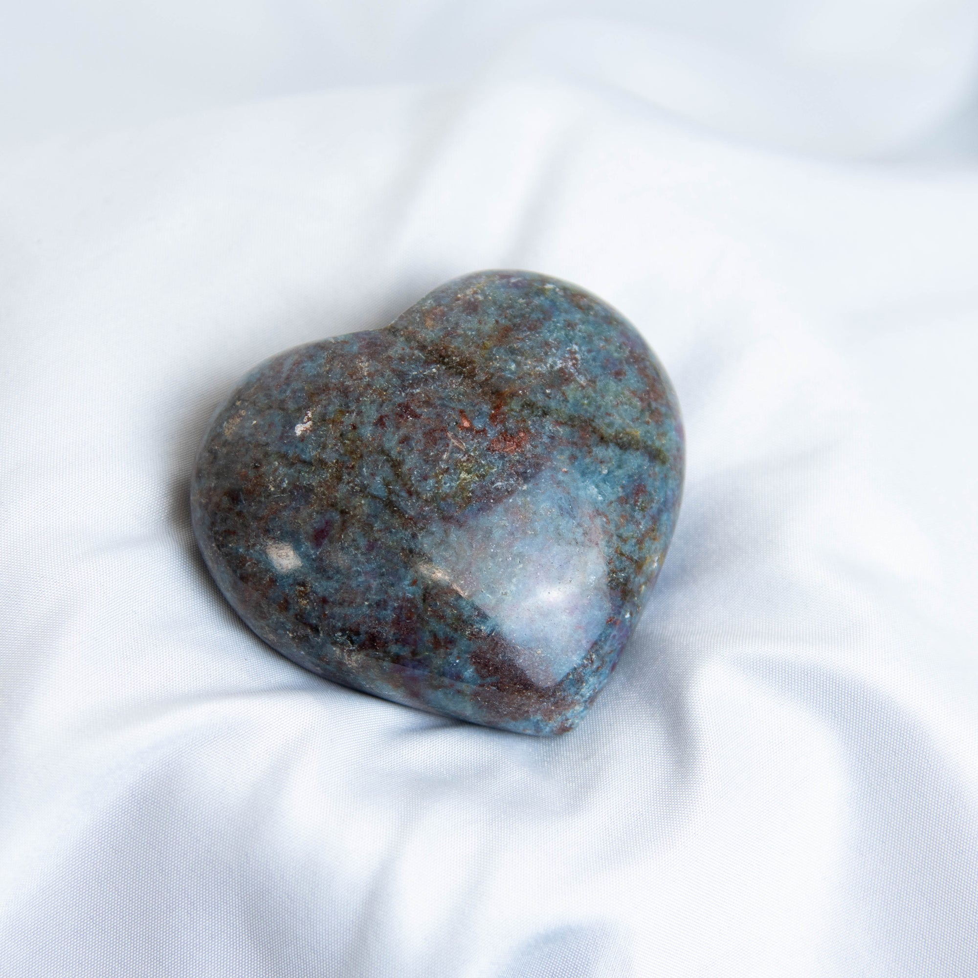 Ruby Kyanite Heart Carvings