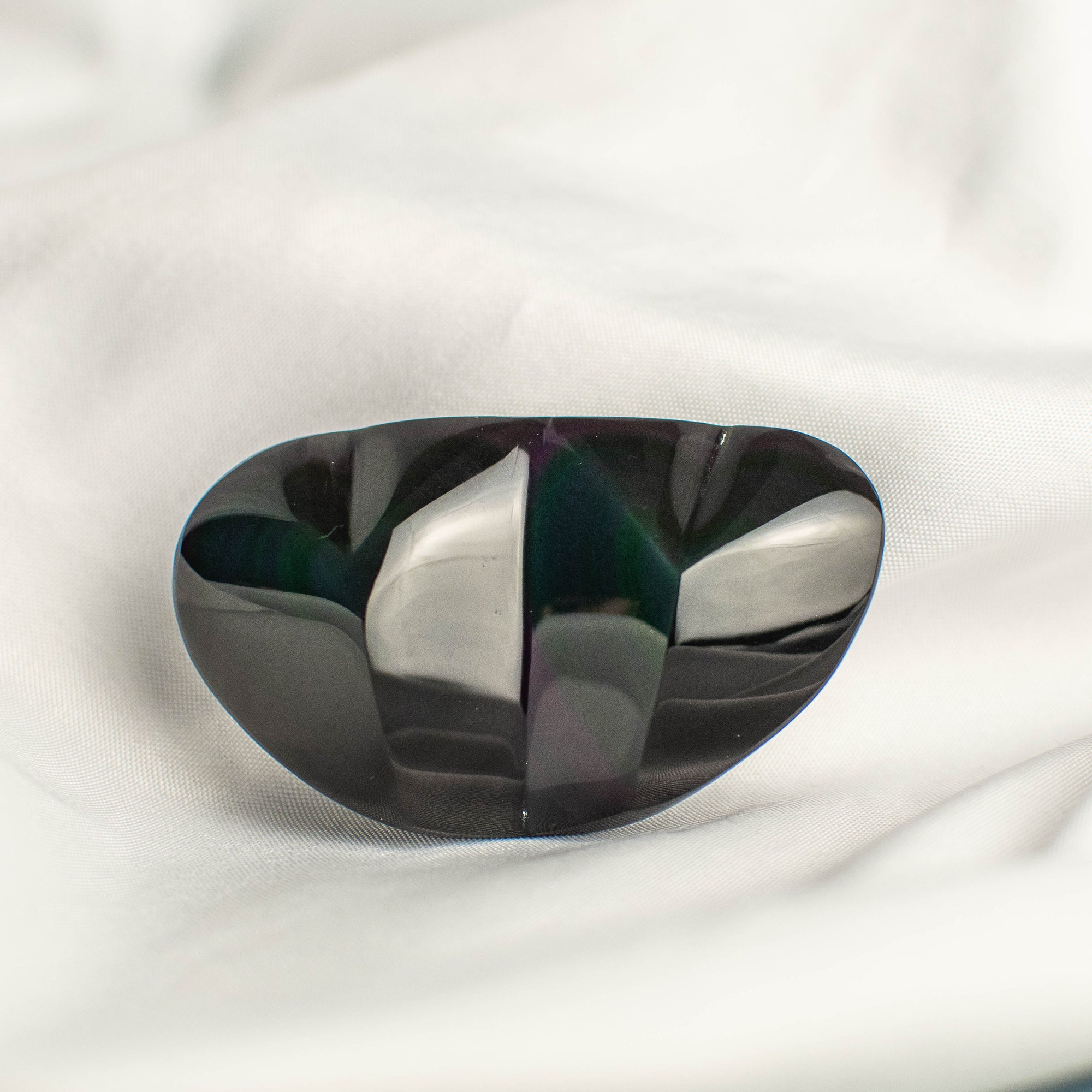 Rainbow Obsidian Heart