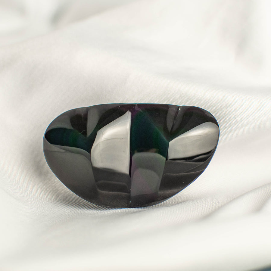 Rainbow Obsidian Heart