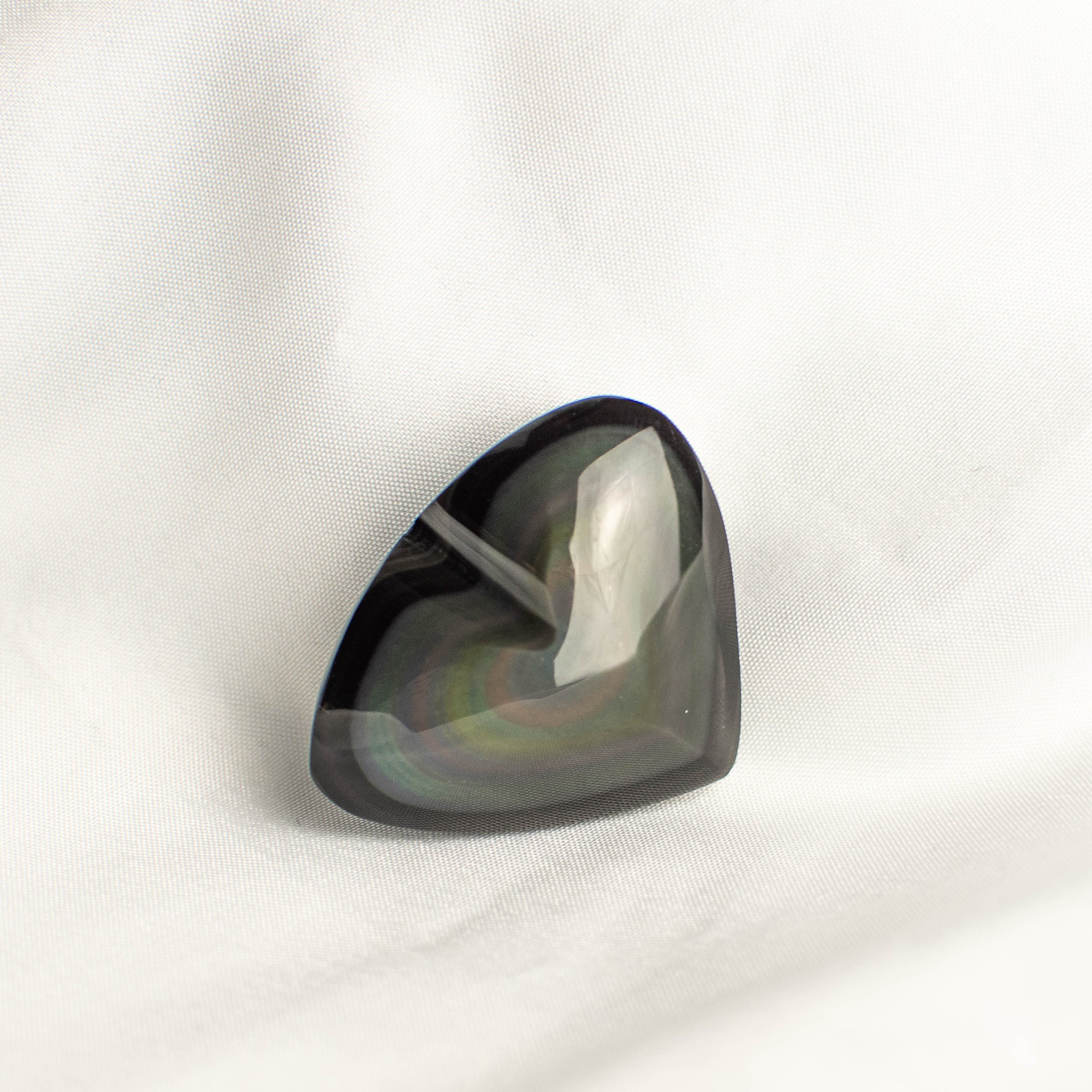 Rainbow Obsidian Heart