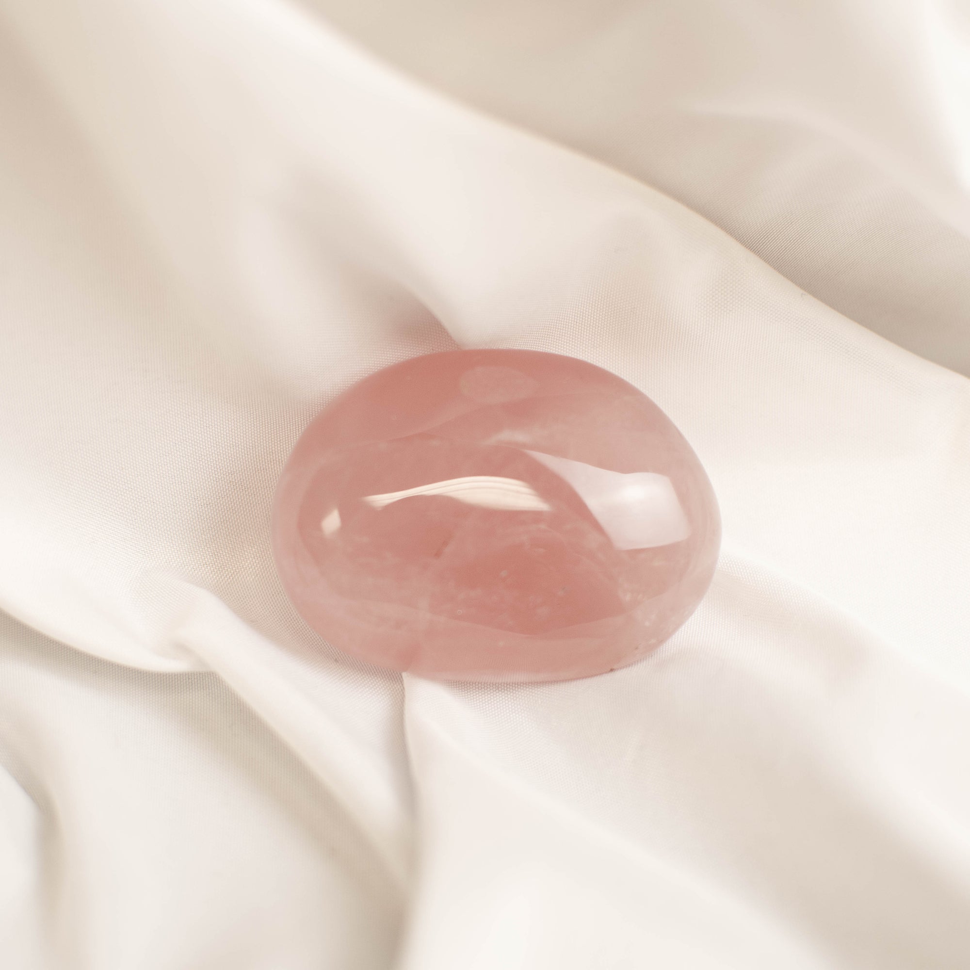 Rose Quartz Palm Stone