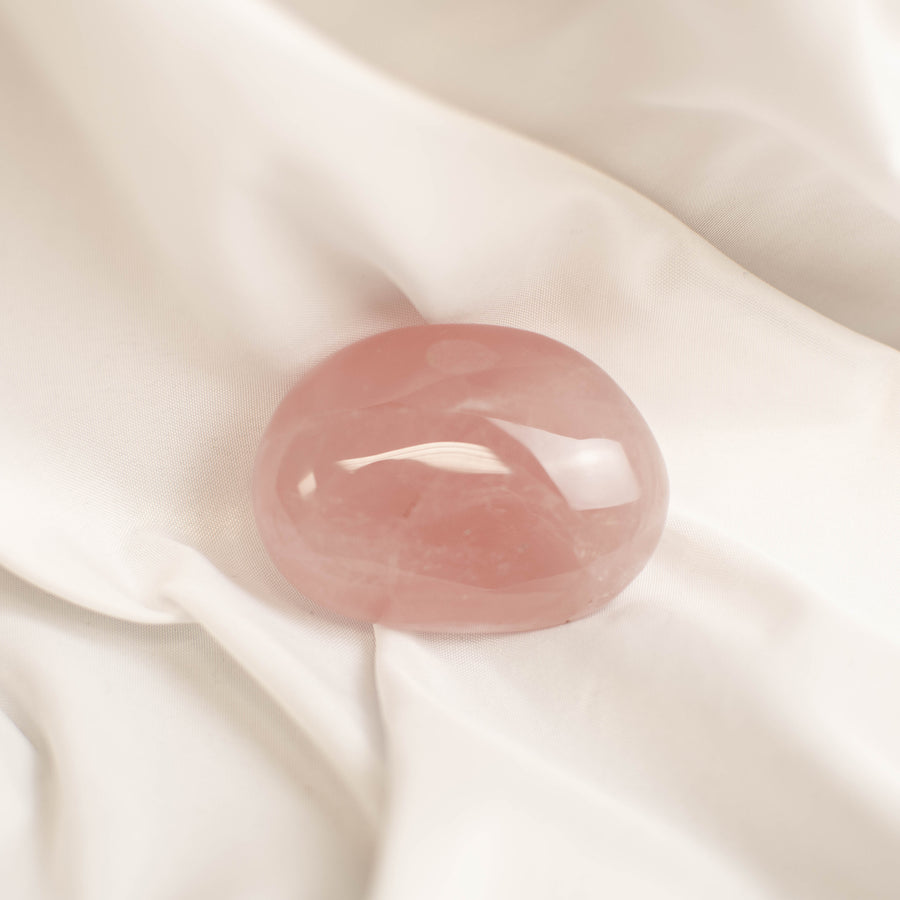 Rose Quartz Palm Stone
