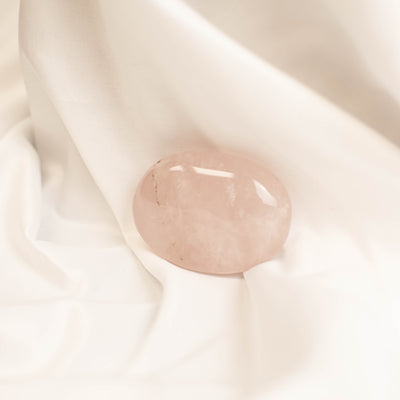 Rose Quartz Palm Stone