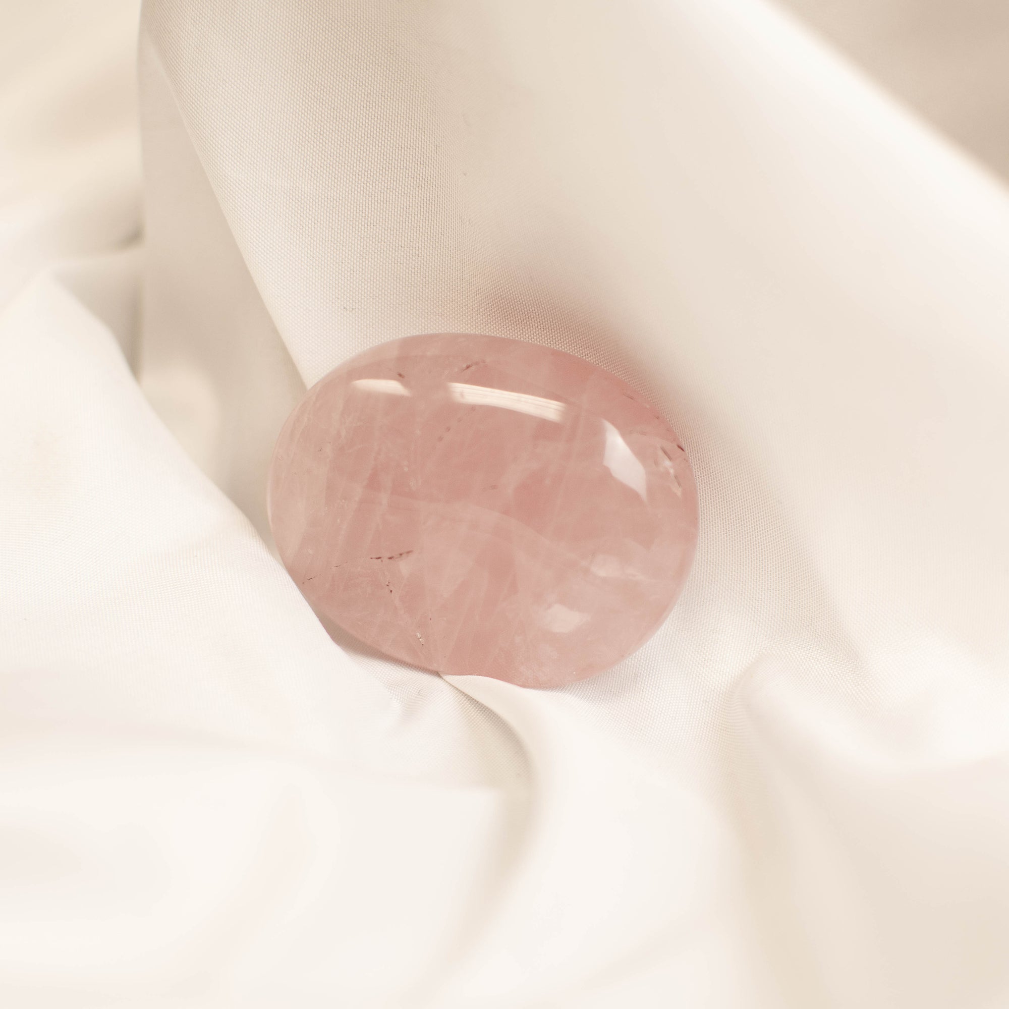 Rose Quartz Palm Stone