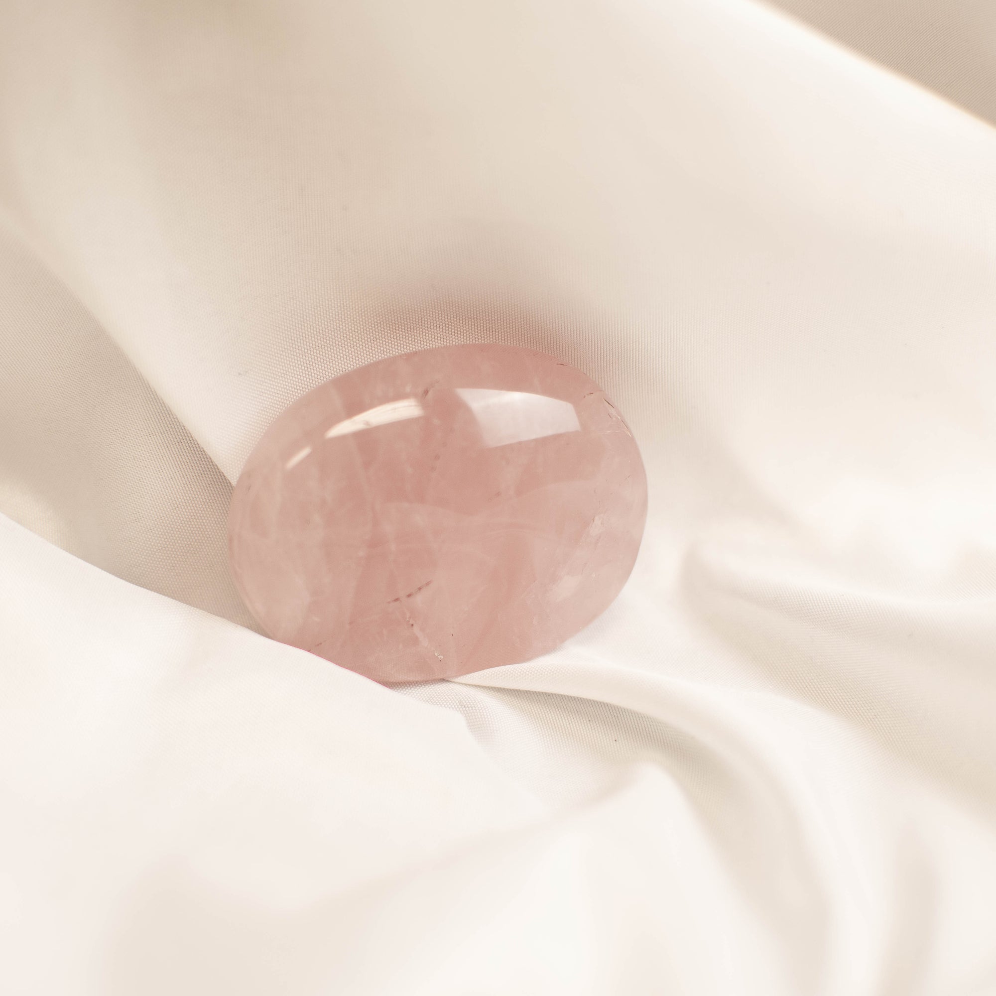 Rose Quartz Palm Stone