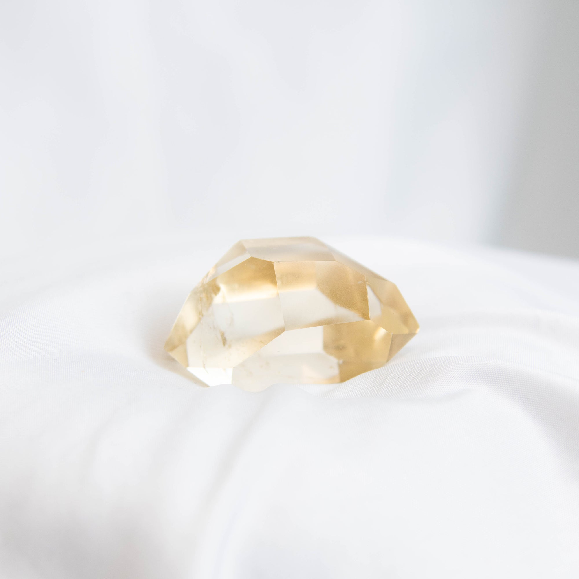 Double Terminated Phantom Rutilated Citrine Quartz