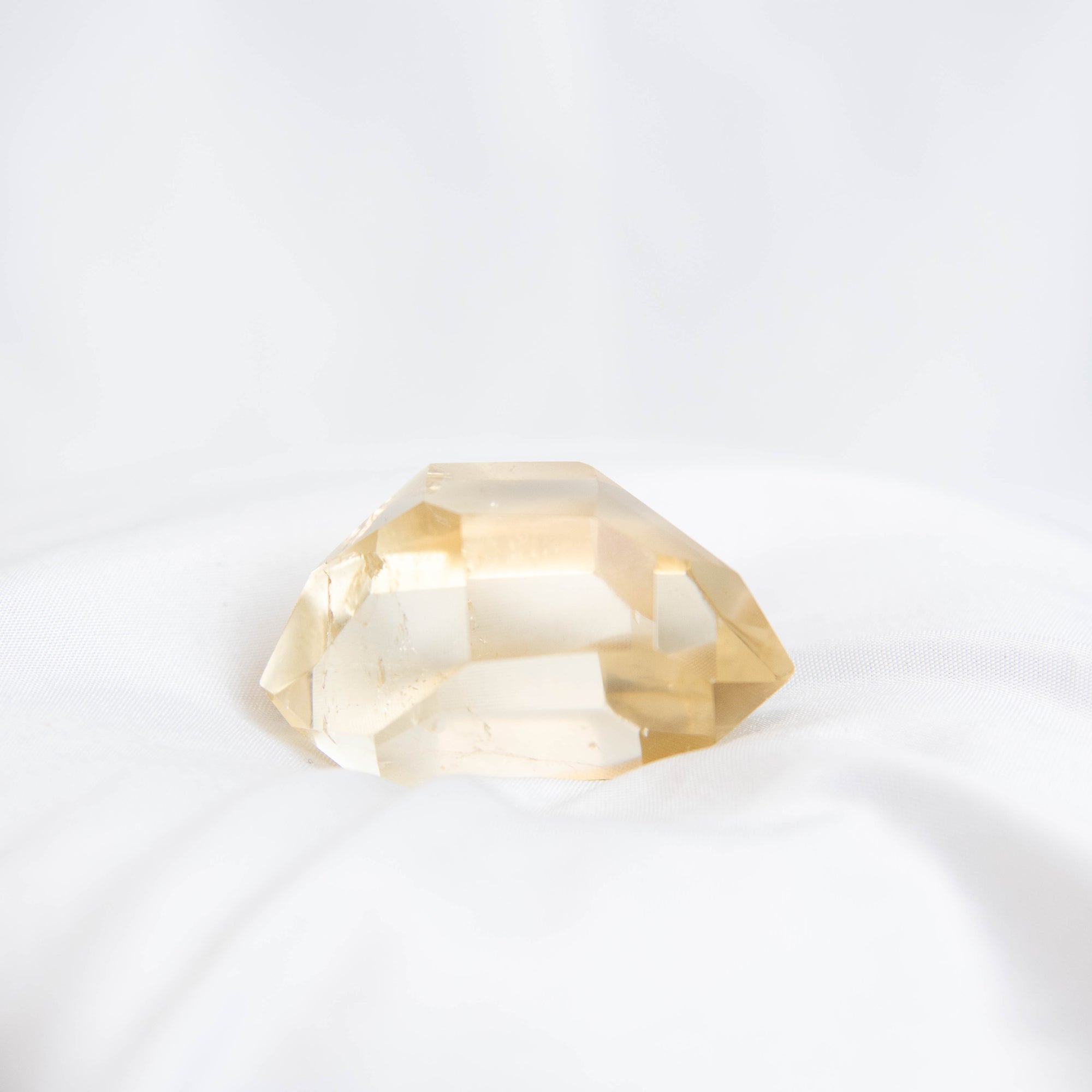 Double Terminated Phantom Rutilated Citrine Quartz