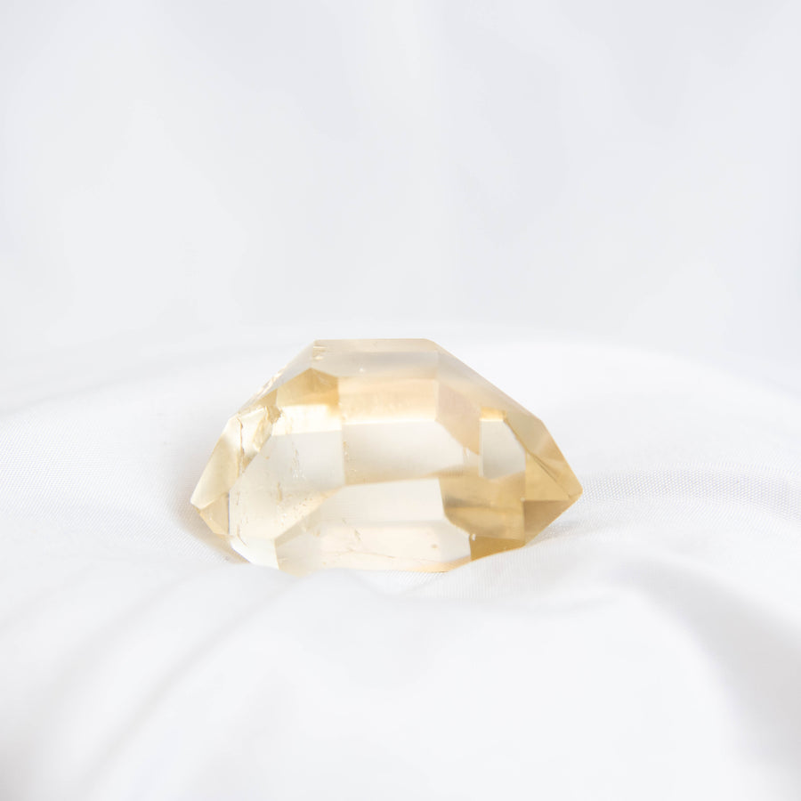 Double Terminated Phantom Rutilated Citrine Quartz