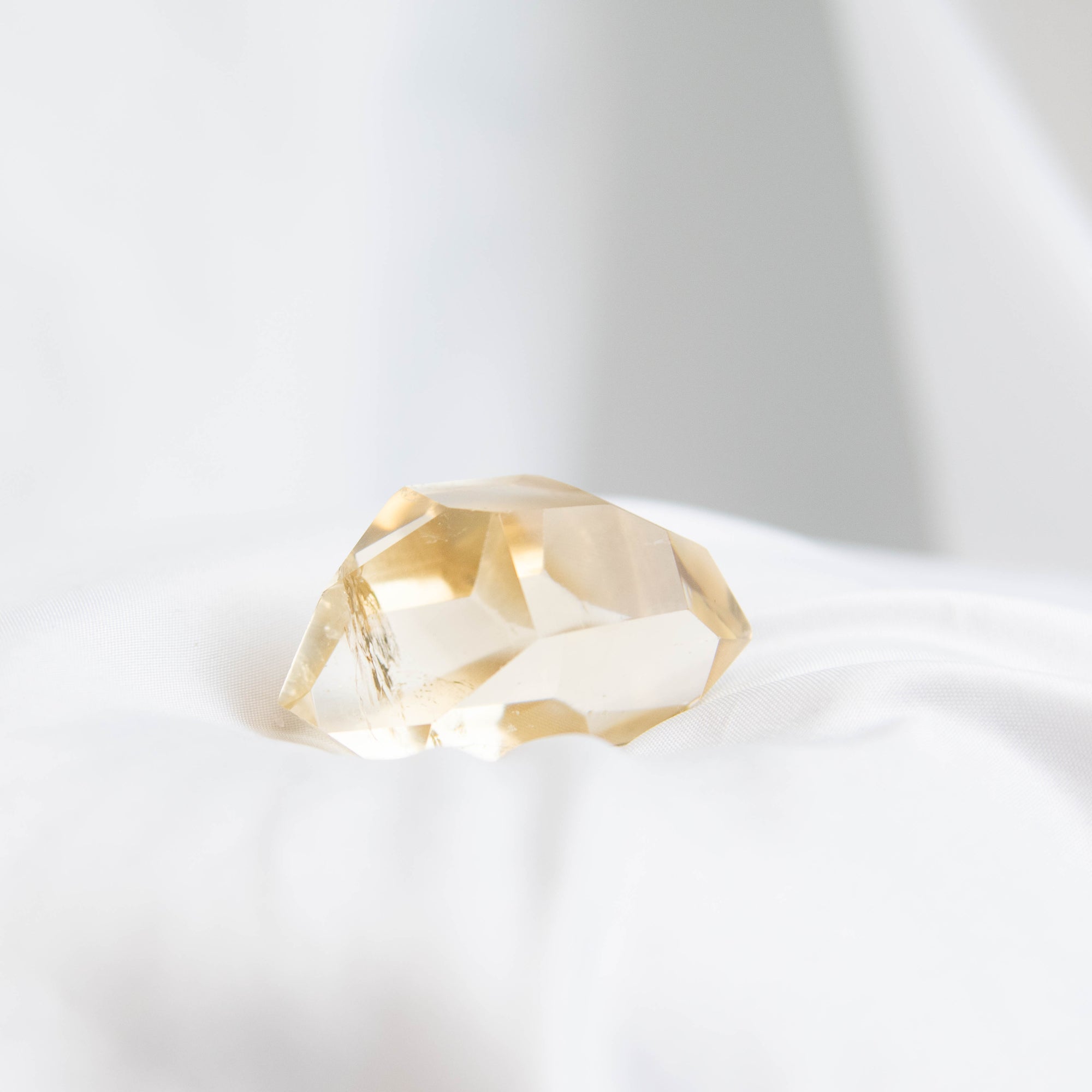 Double Terminated Phantom Rutilated Citrine Quartz