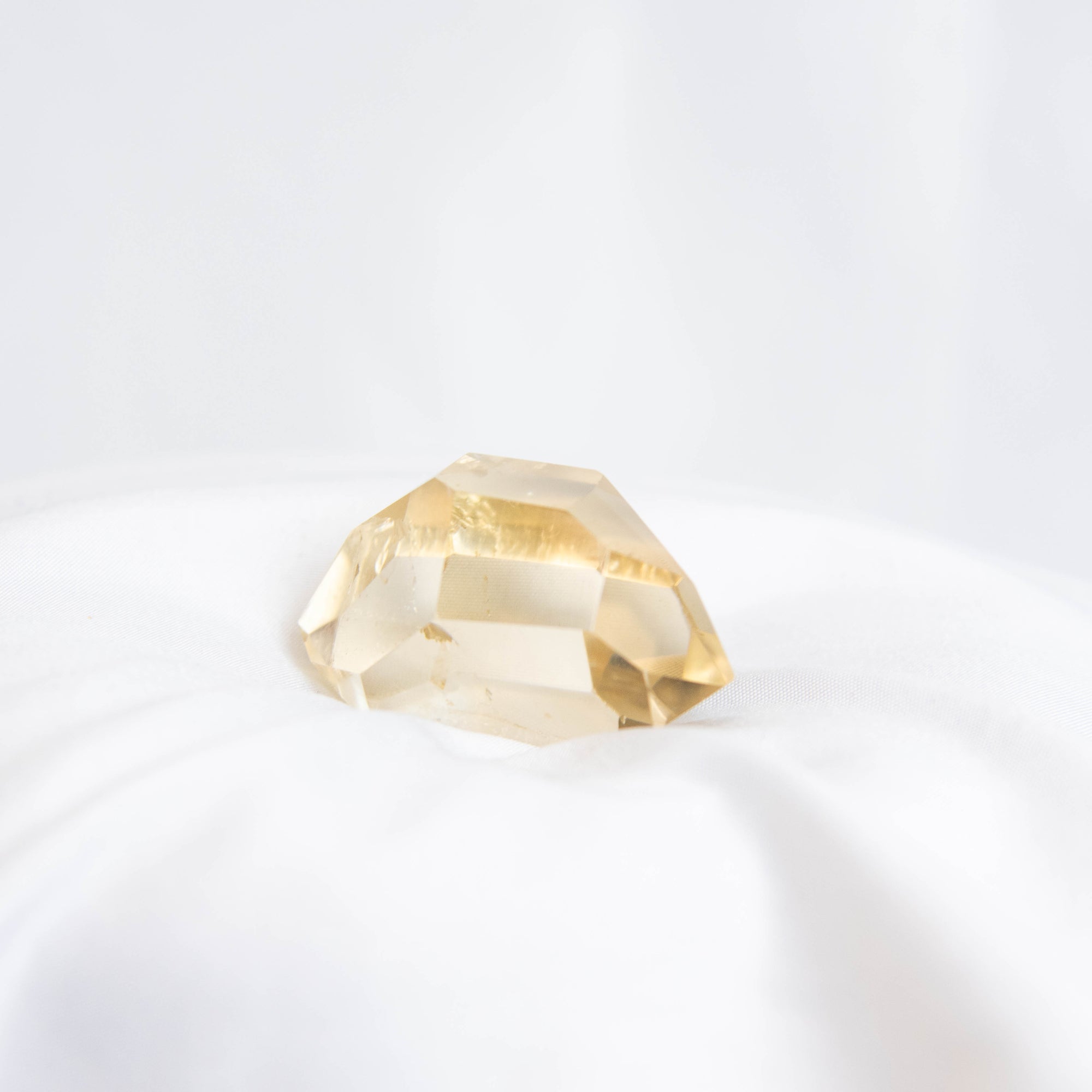 Double Terminated Phantom Rutilated Citrine Quartz