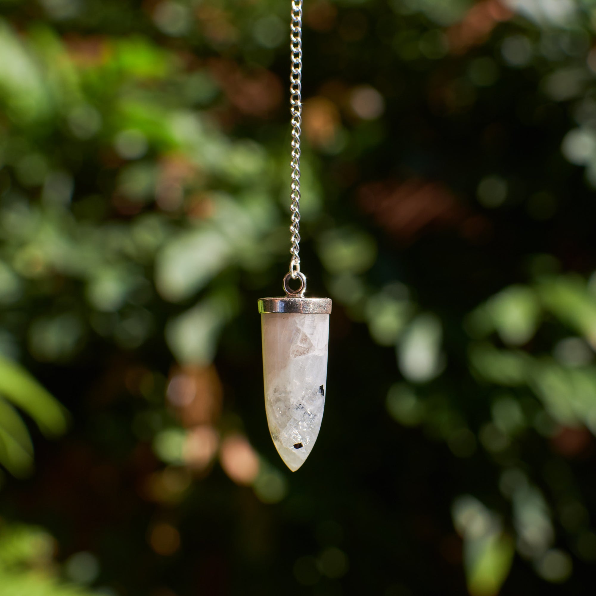 Rainbow Moonstone Pendulum