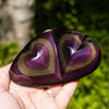 Rainbow Obsidian Hearts (Multiple Available)