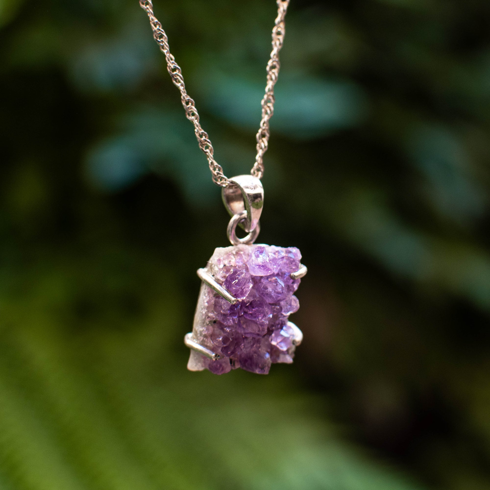 Amethyst Druzy Pendant