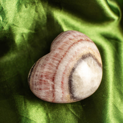 Rainbow Calcite Heart