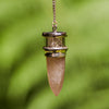 Rose Quartz and Herkimer Diamond Pendulum