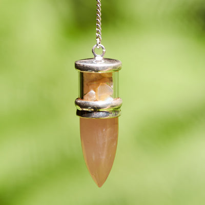 Rose Quartz and Opal Pendulum