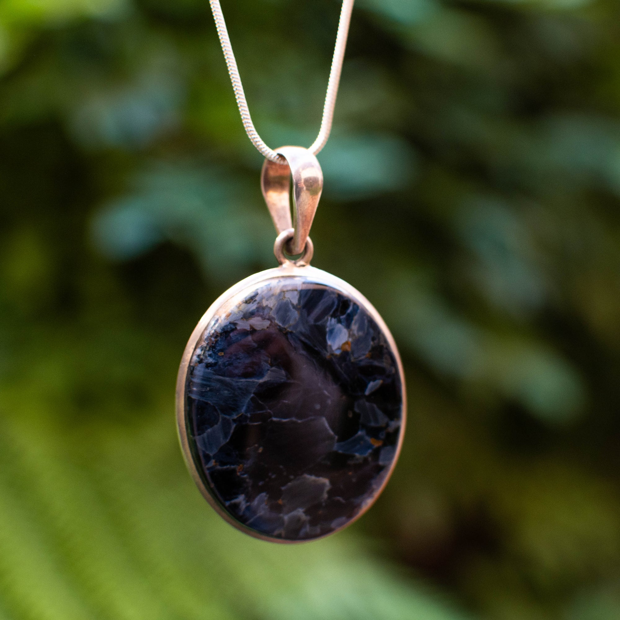 XL Oval Pietersite Pendant