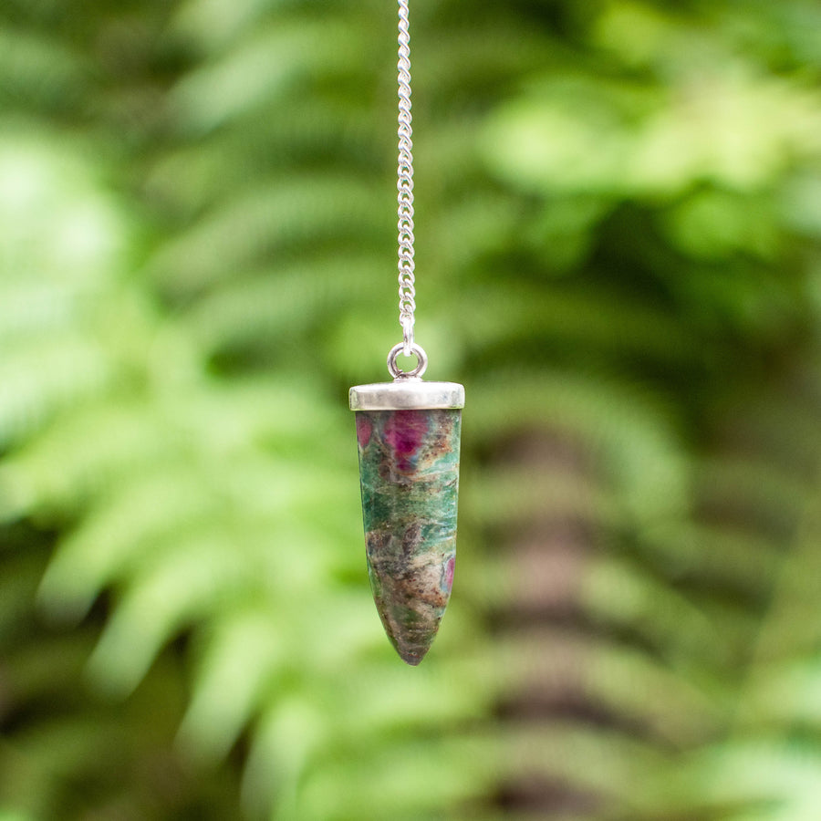 Ruby Fuchsite Pendulum