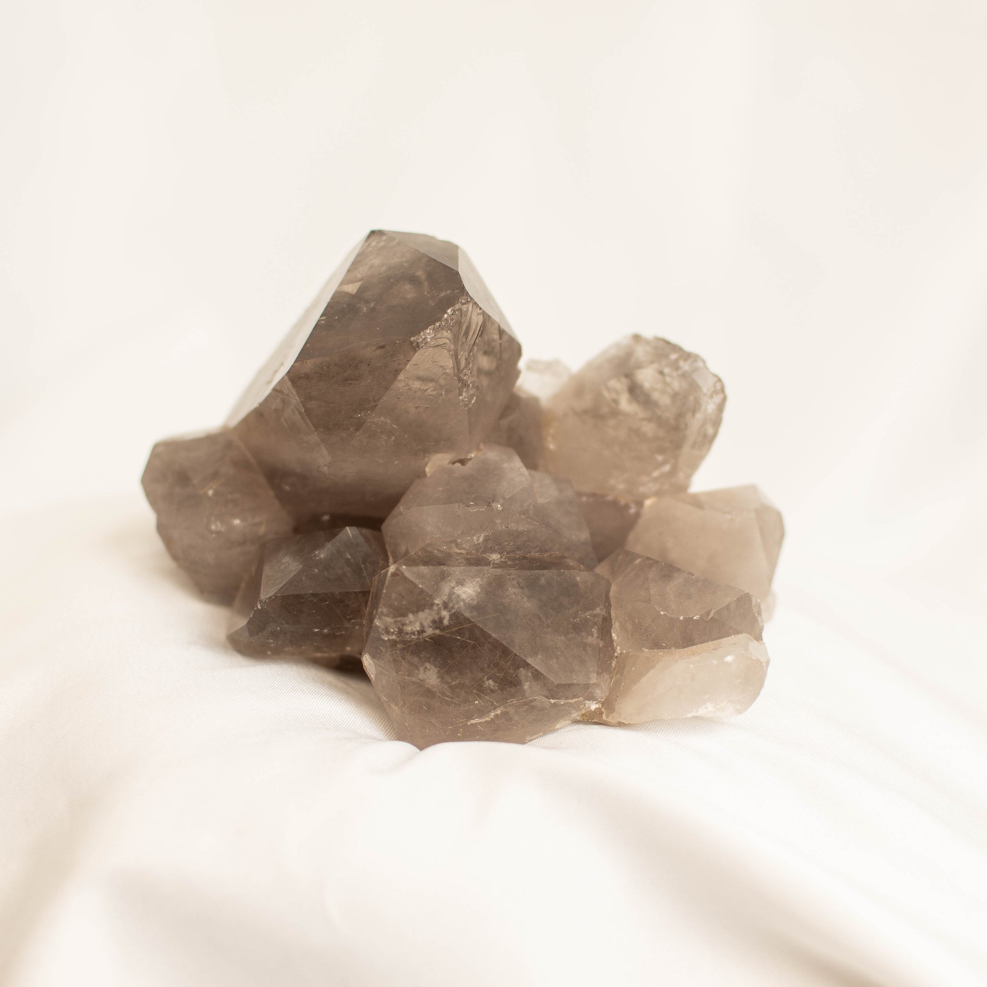 Raw Rutilated Smokey Quartz Cluster