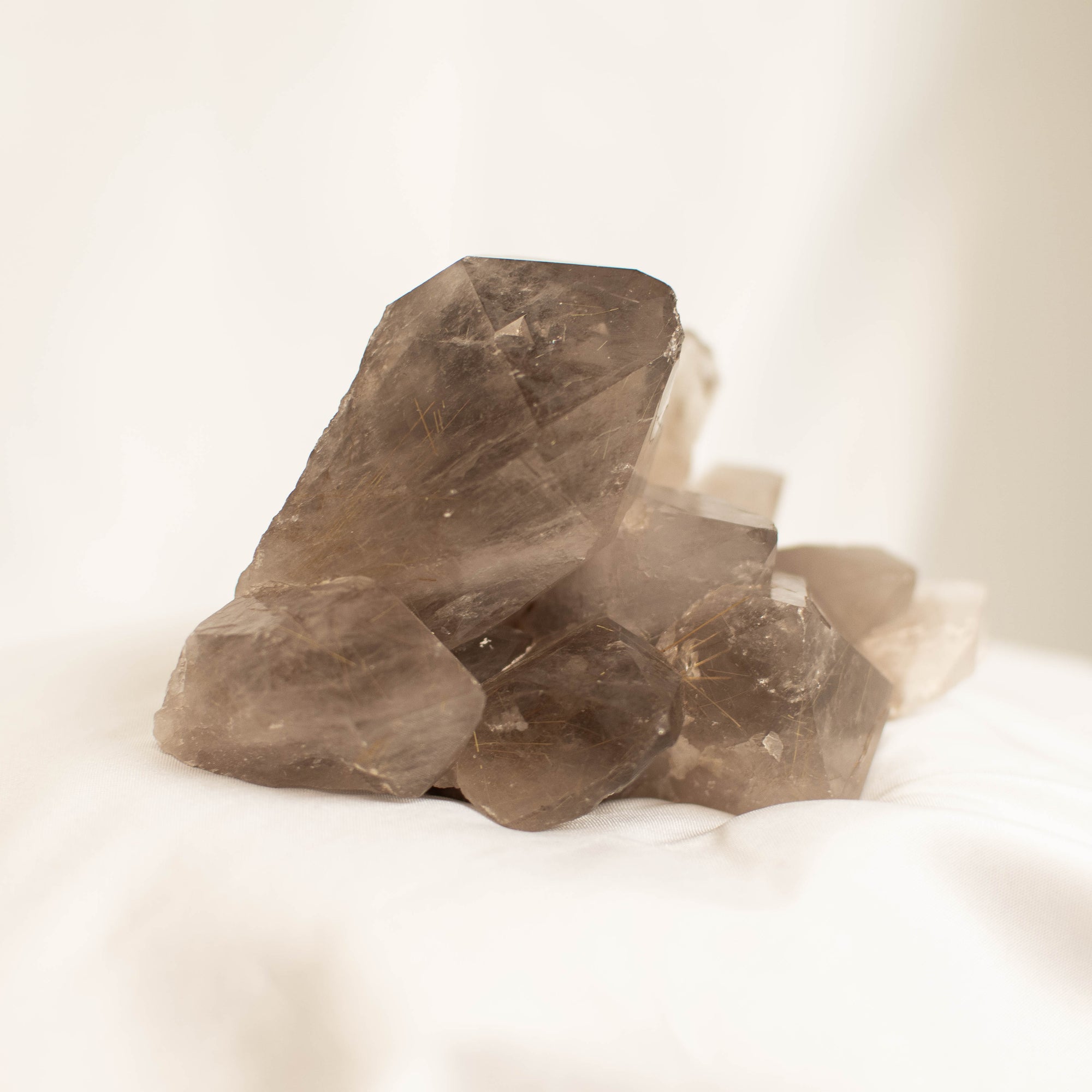 Raw Rutilated Smokey Quartz Cluster