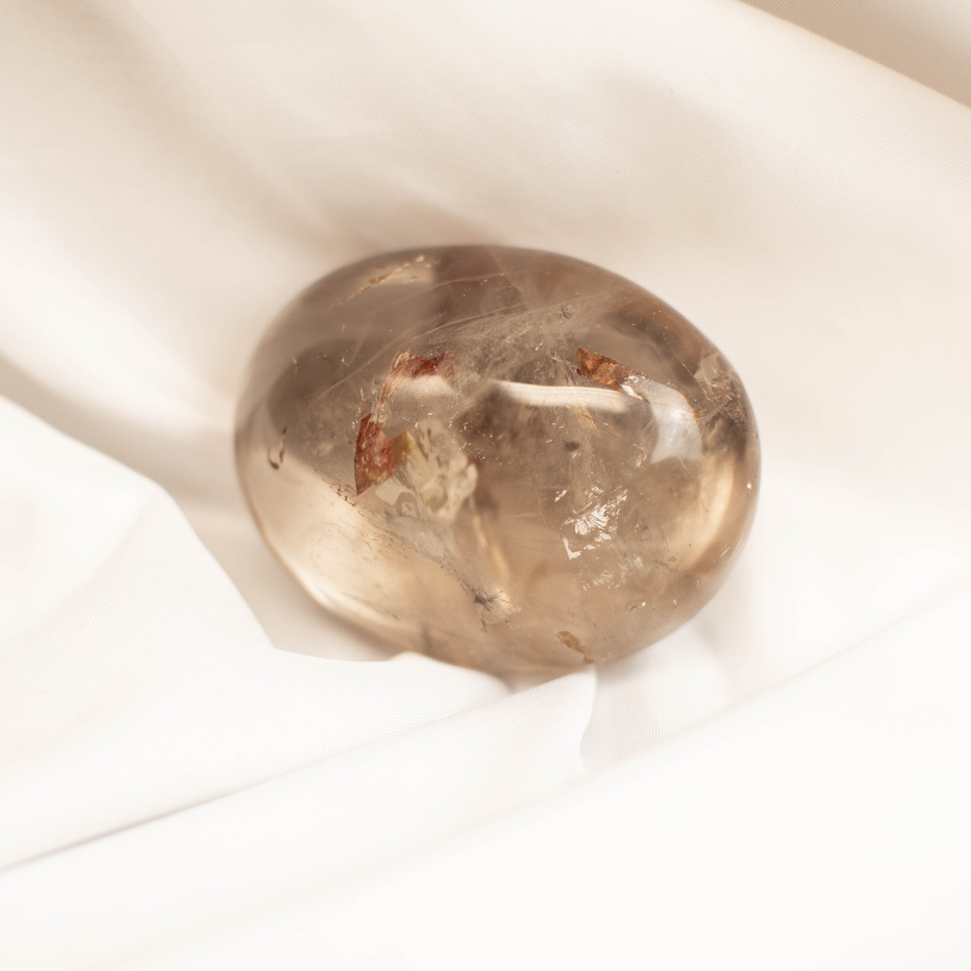 Smokey Shaman Quartz Palm Stone