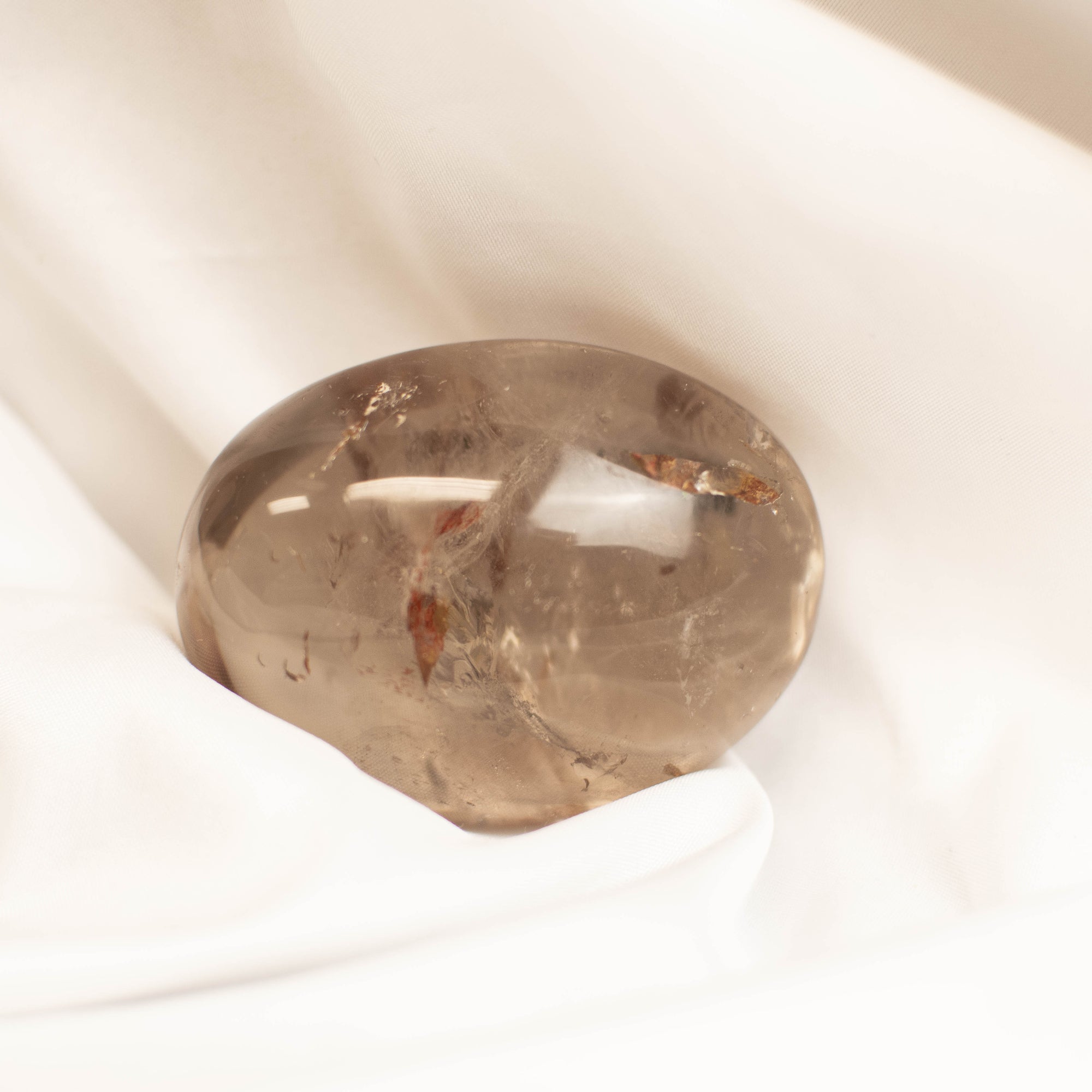 Smokey Shaman Quartz Palm Stone