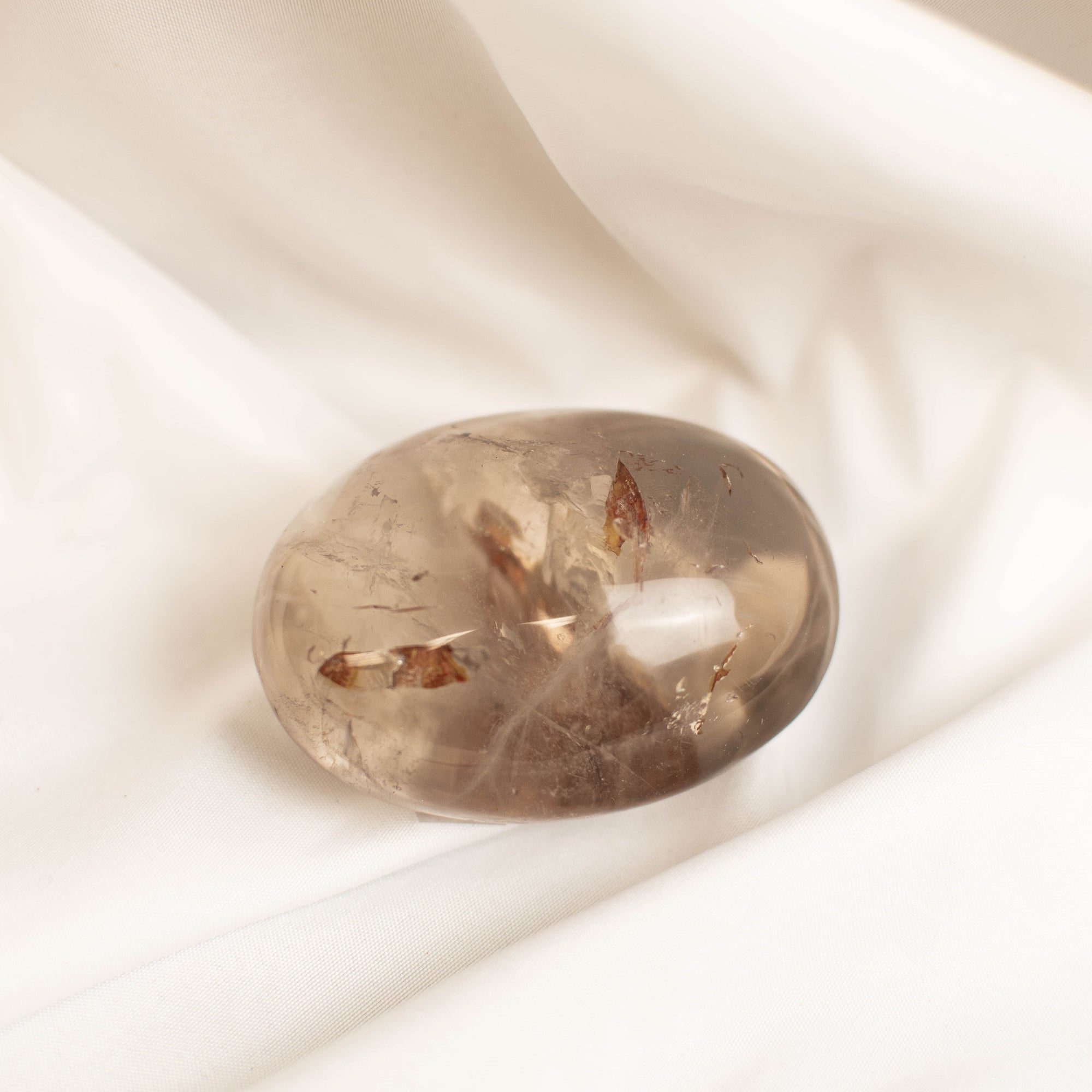 Smokey Shaman Quartz Palm Stone