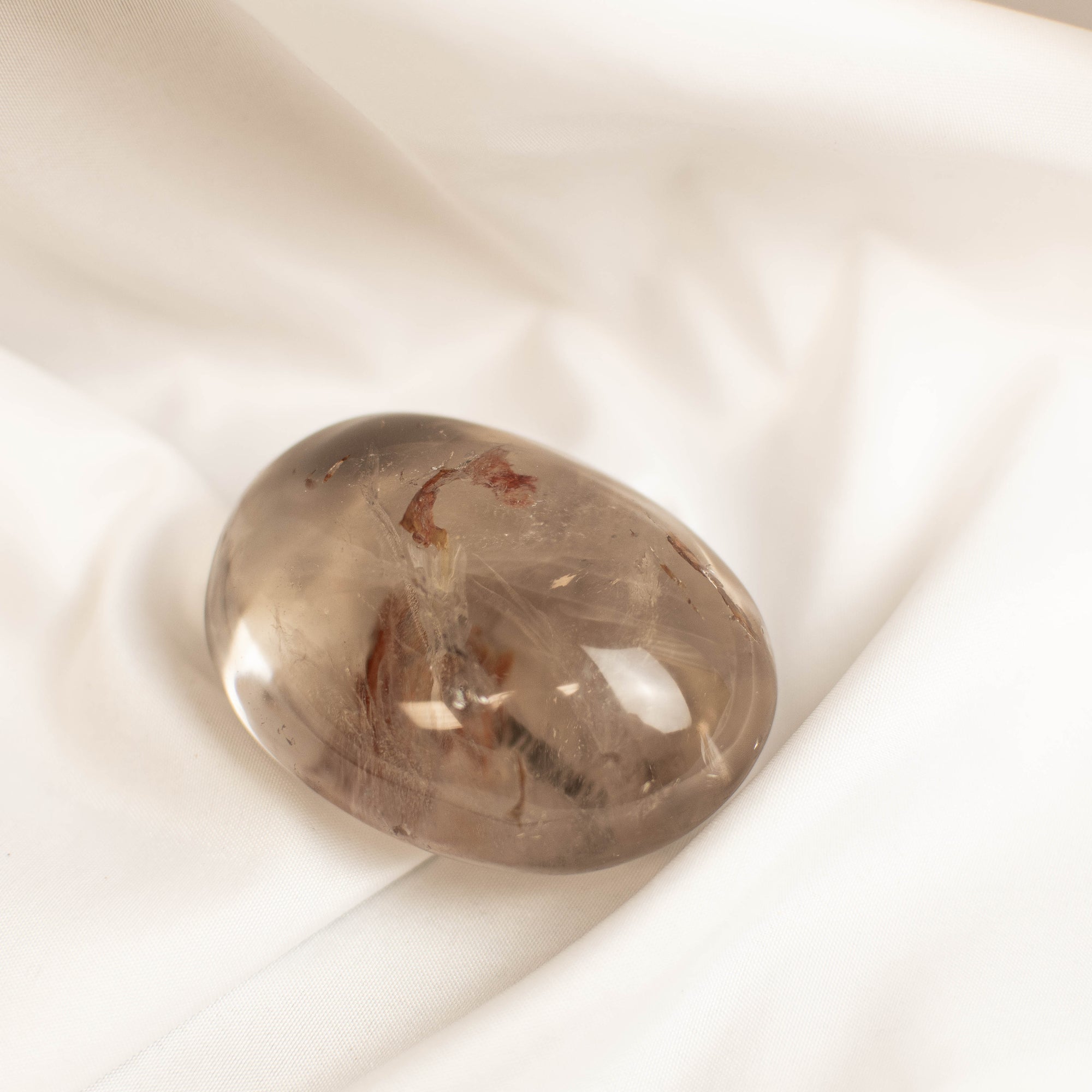 Smokey Shaman Quartz Palm Stone