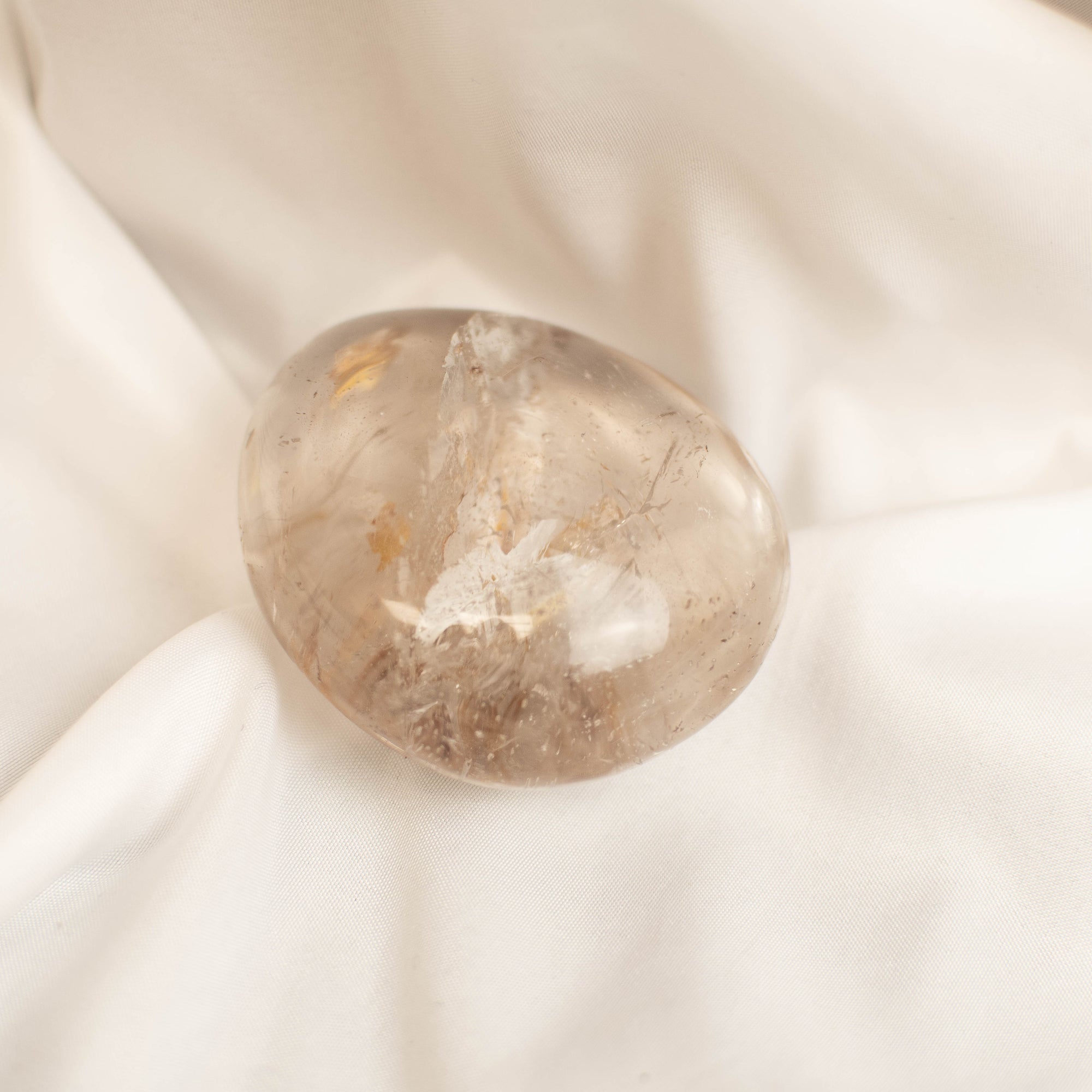 Smokey Shaman Quartz Palm Stone