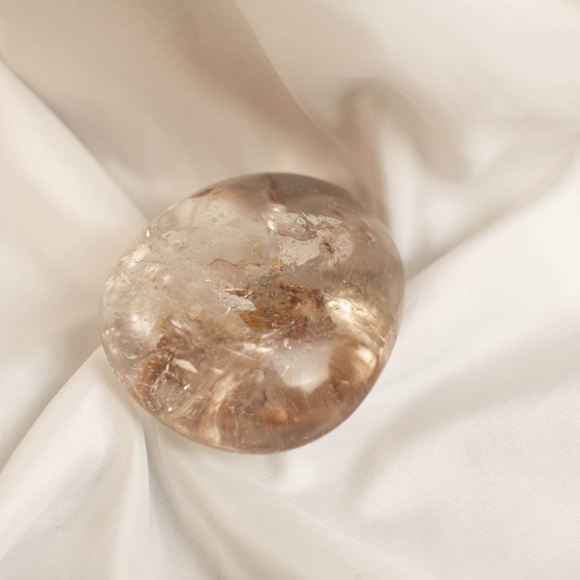 Smokey Shaman Quartz Palm Stone