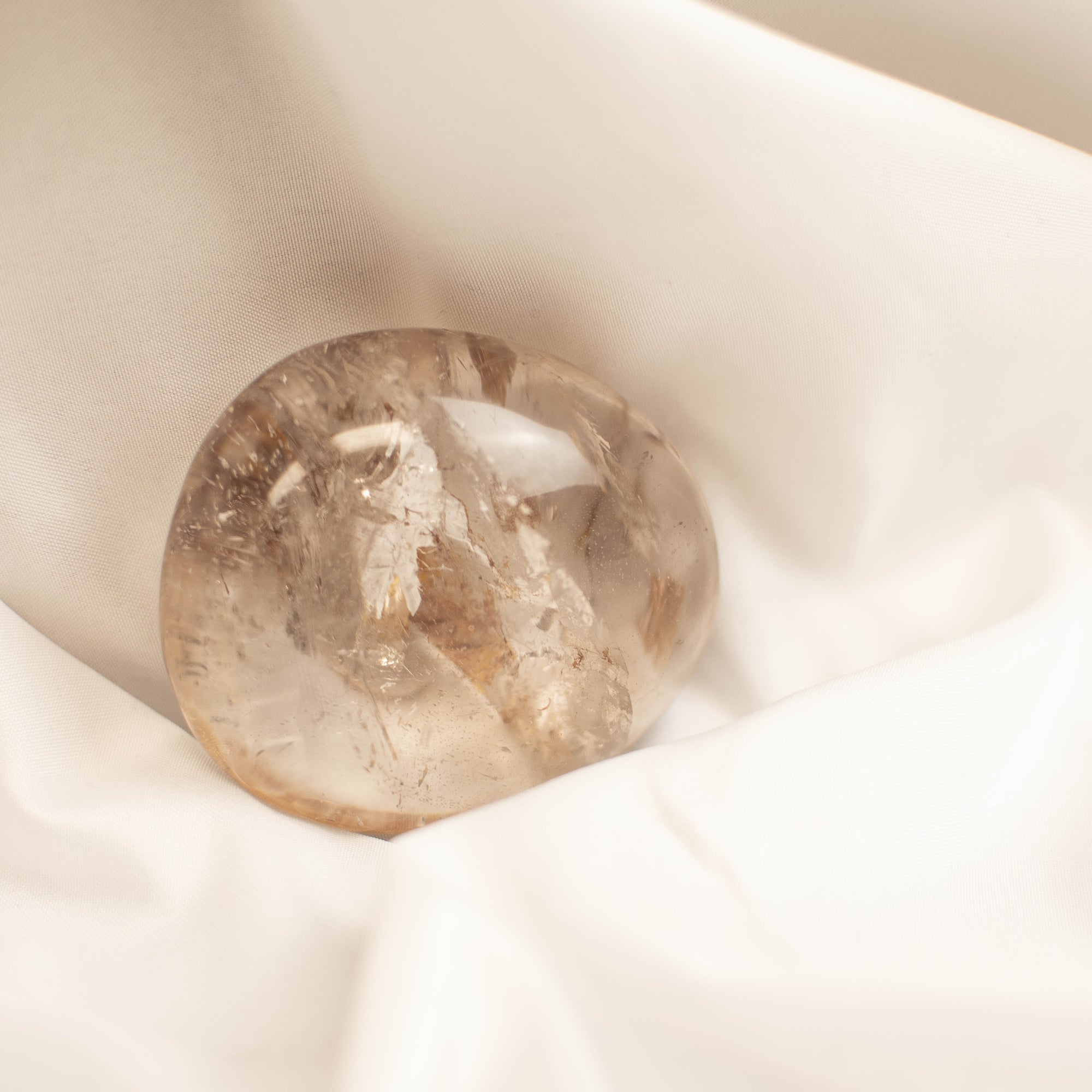 Smokey Shaman Quartz Palm Stone