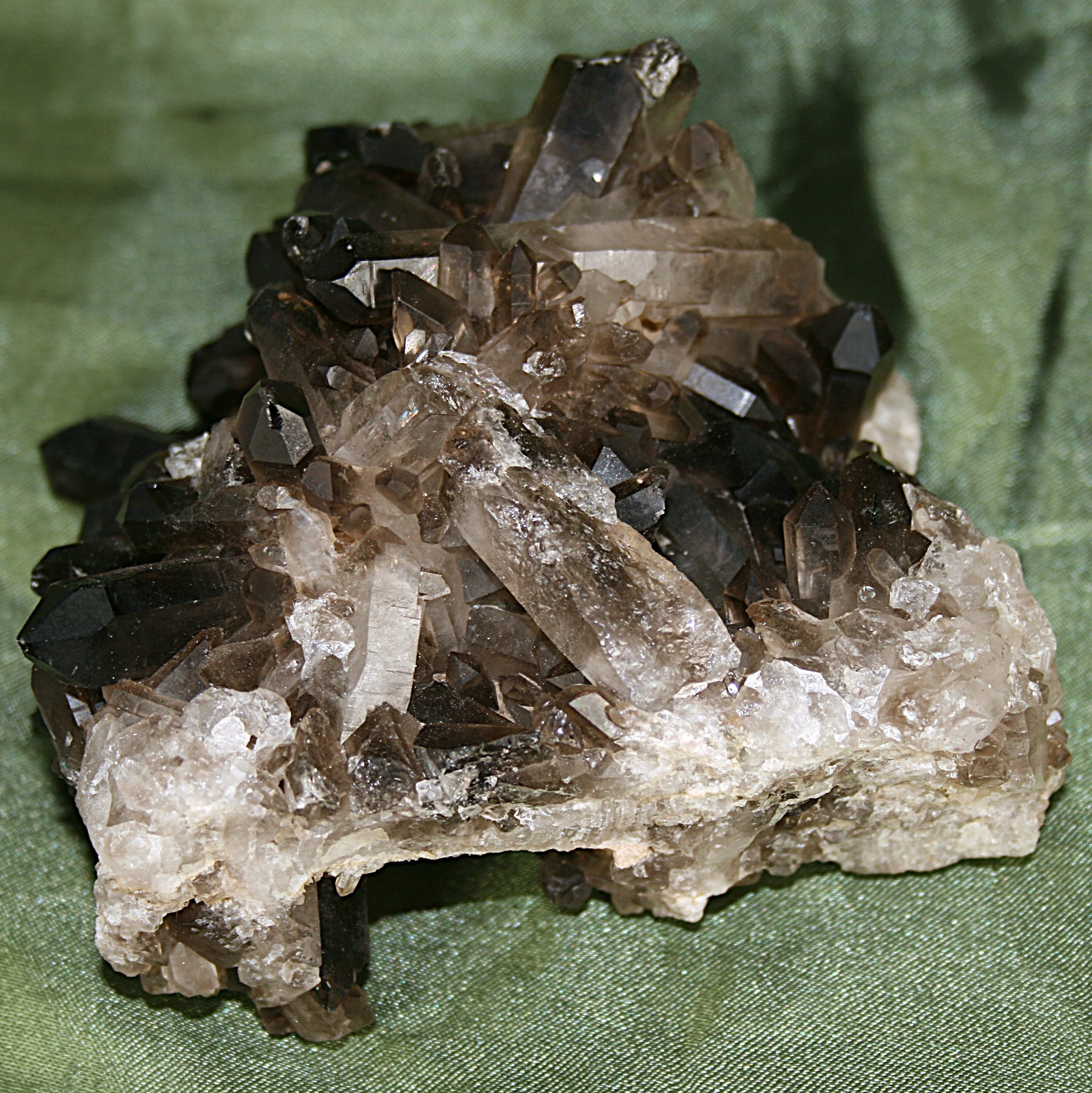Smoky Quartz Cluster