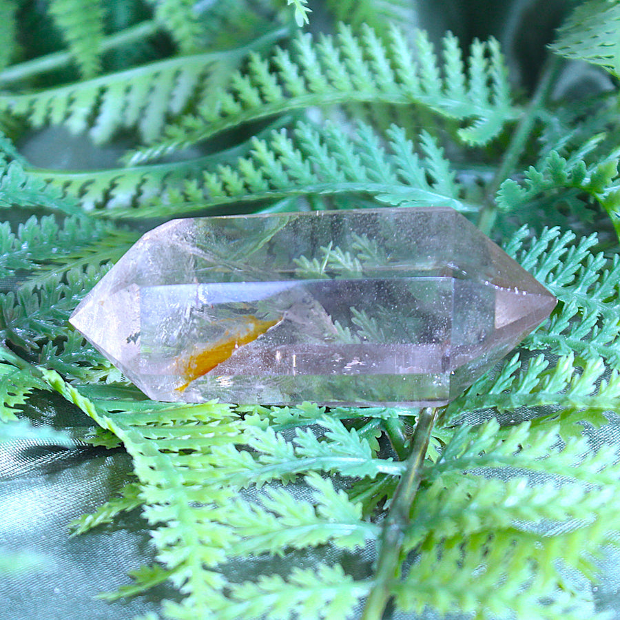 Hematite Included Smoky Quartz Polished Point