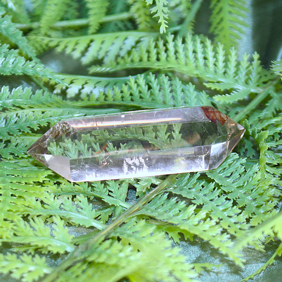 Hematite Included Smoky Quartz Polished Point
