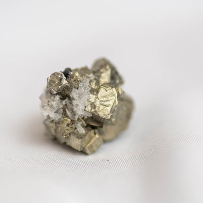 Mini Pyrite and Quartz Specimen