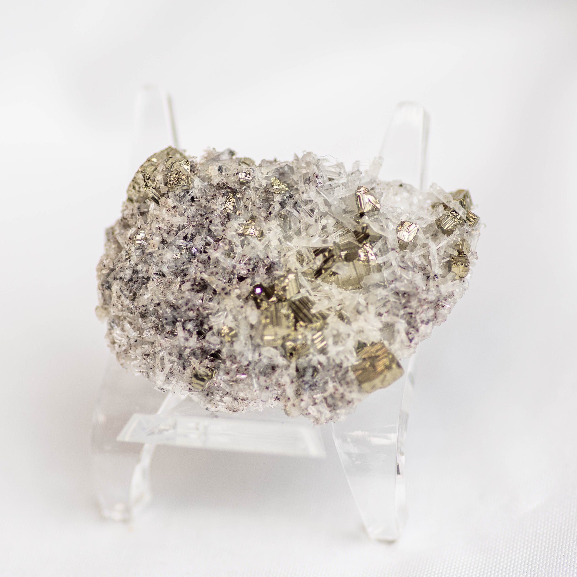 Mini Pyrite and Quartz Specimen