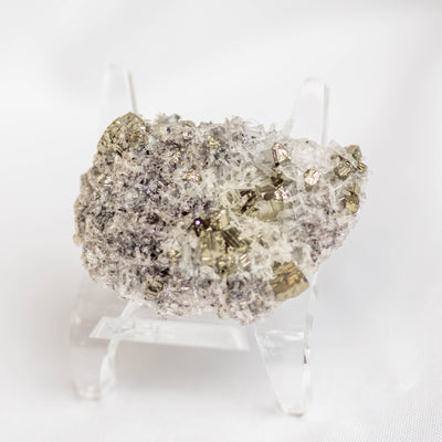 Mini Pyrite and Quartz Specimen