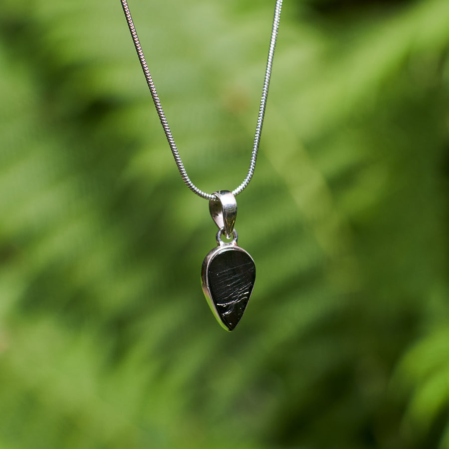 Shungite Teardrop Pendant
