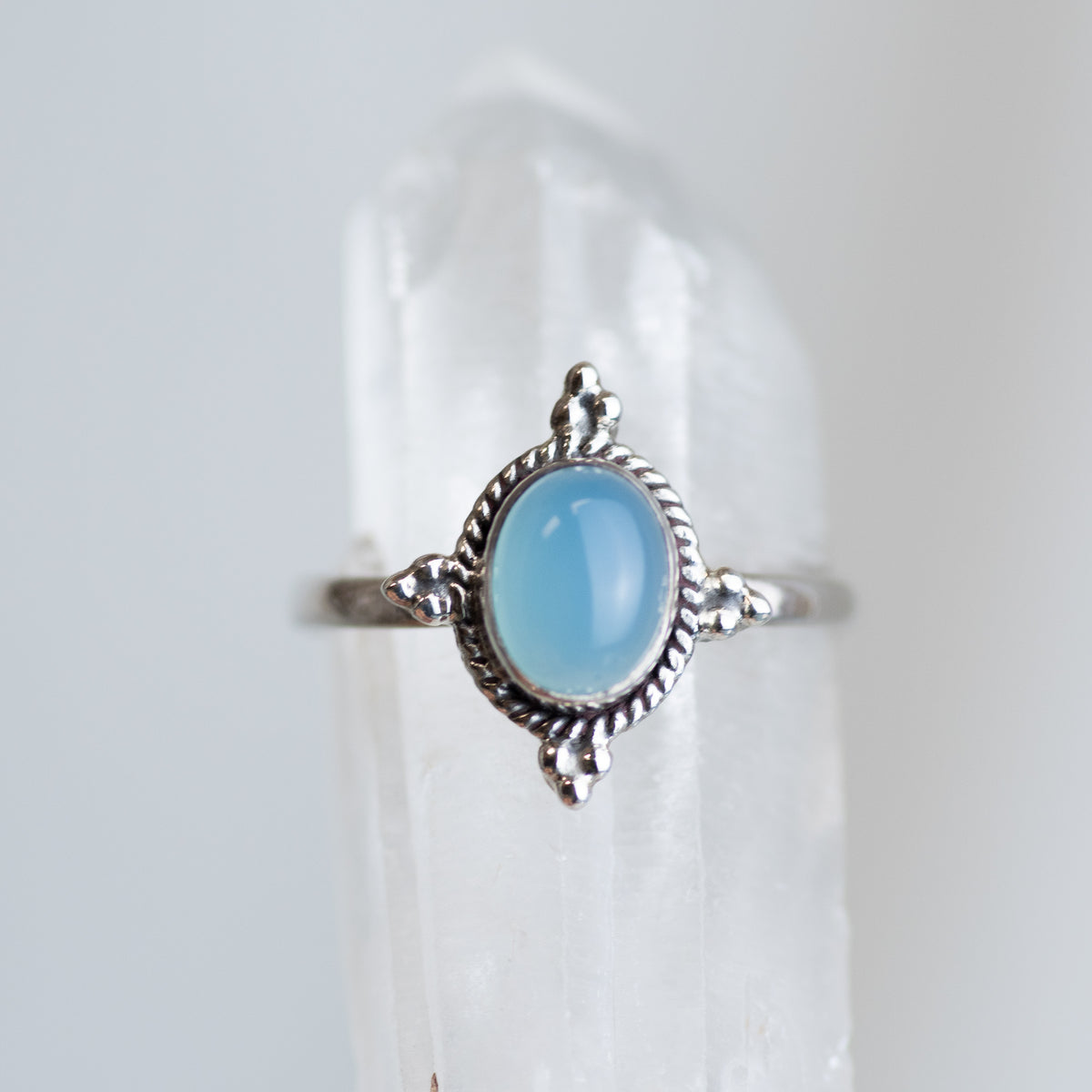 Sterling Silver Aquamarine Ring