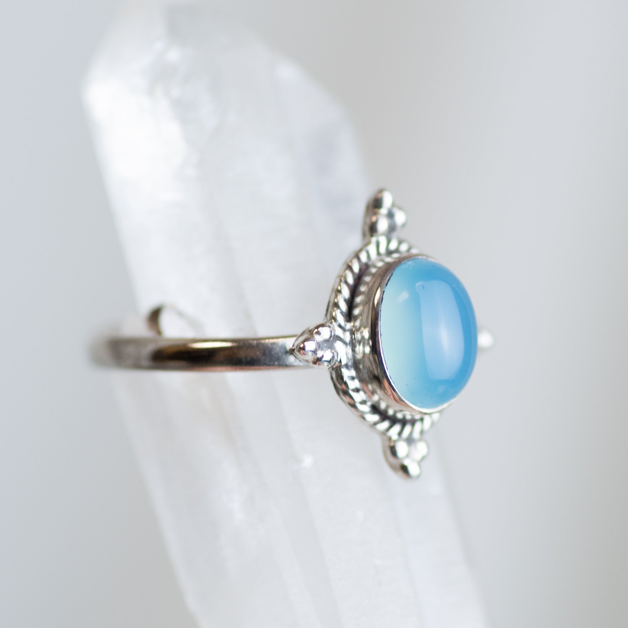 Sterling Silver Aquamarine Ring